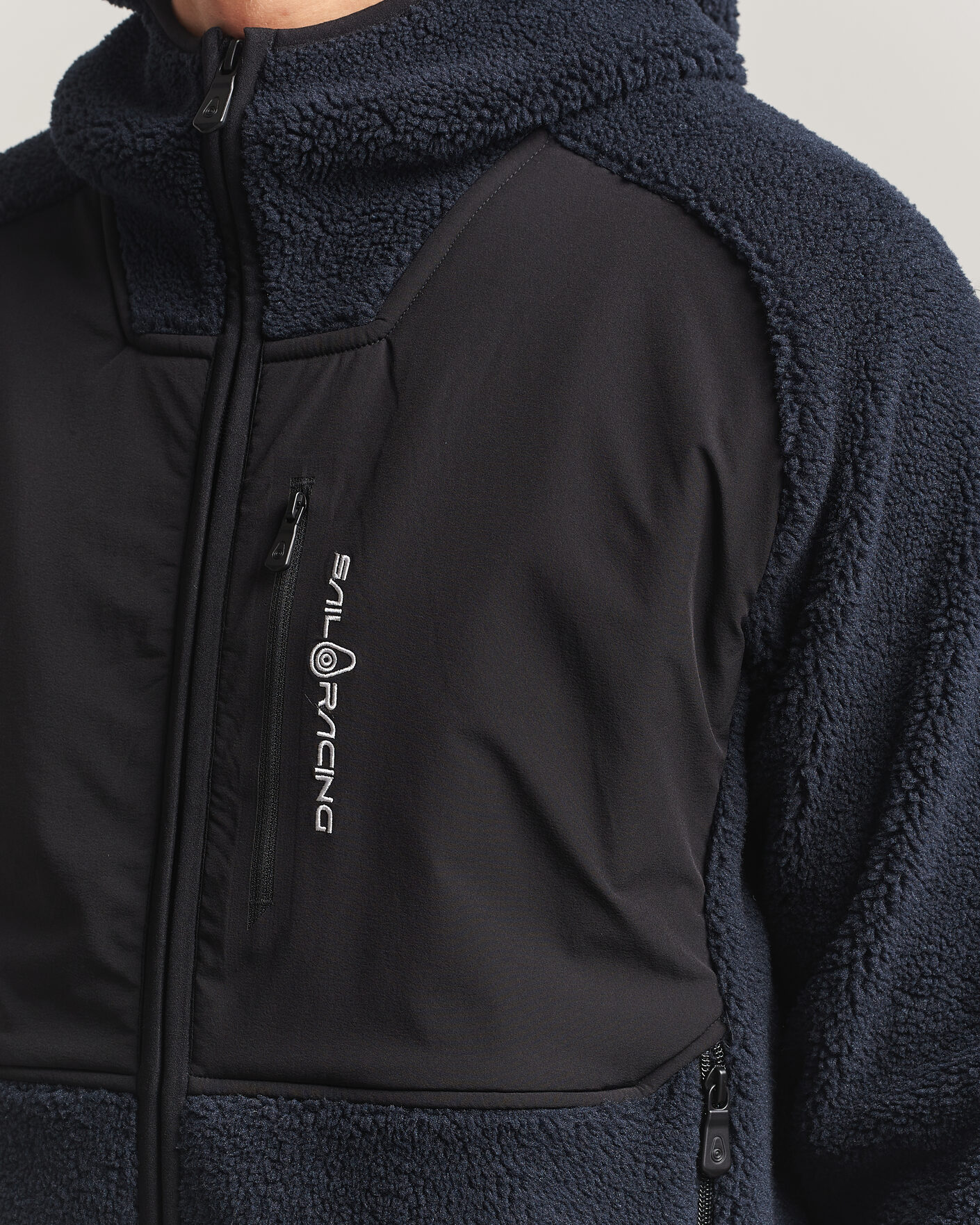 Heren | Truien | Sail Racing | Patrol Pile Full Zip Hoodie Dark Navy