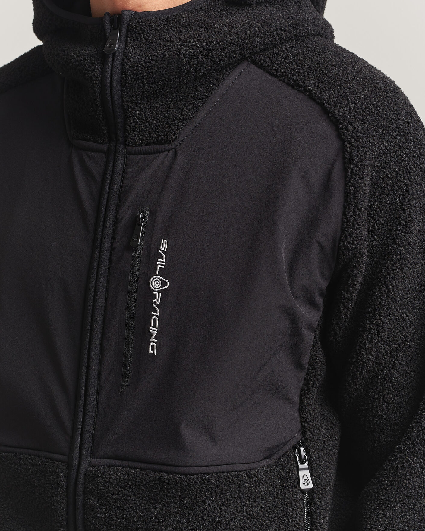 Heren | Truien | Sail Racing | Patrol Pile Full Zip Hoodie Carbon
