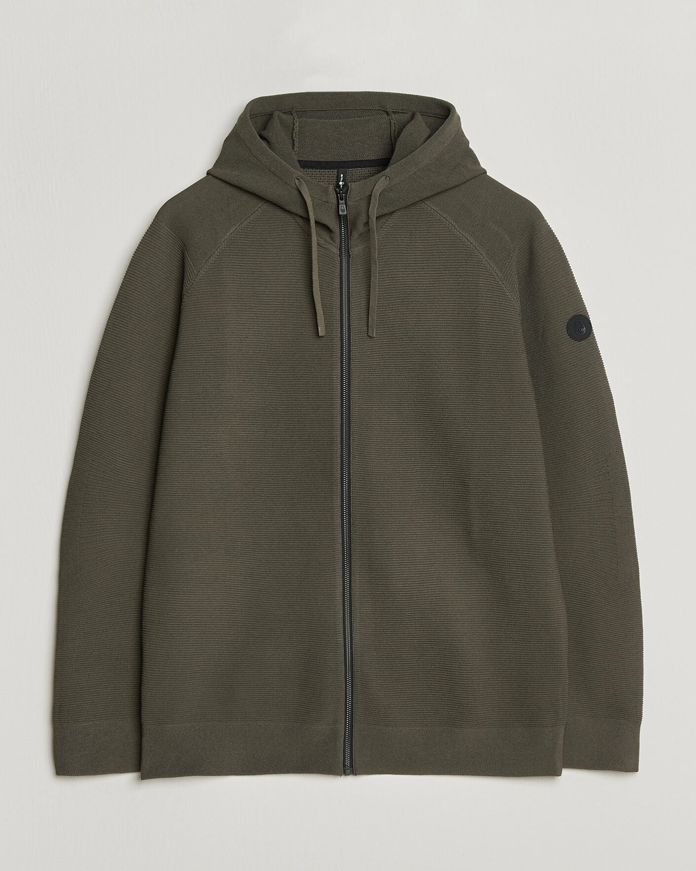 Heren | Truien | Sail Racing | Element Seamless Full Zip Hoodie Mud Green