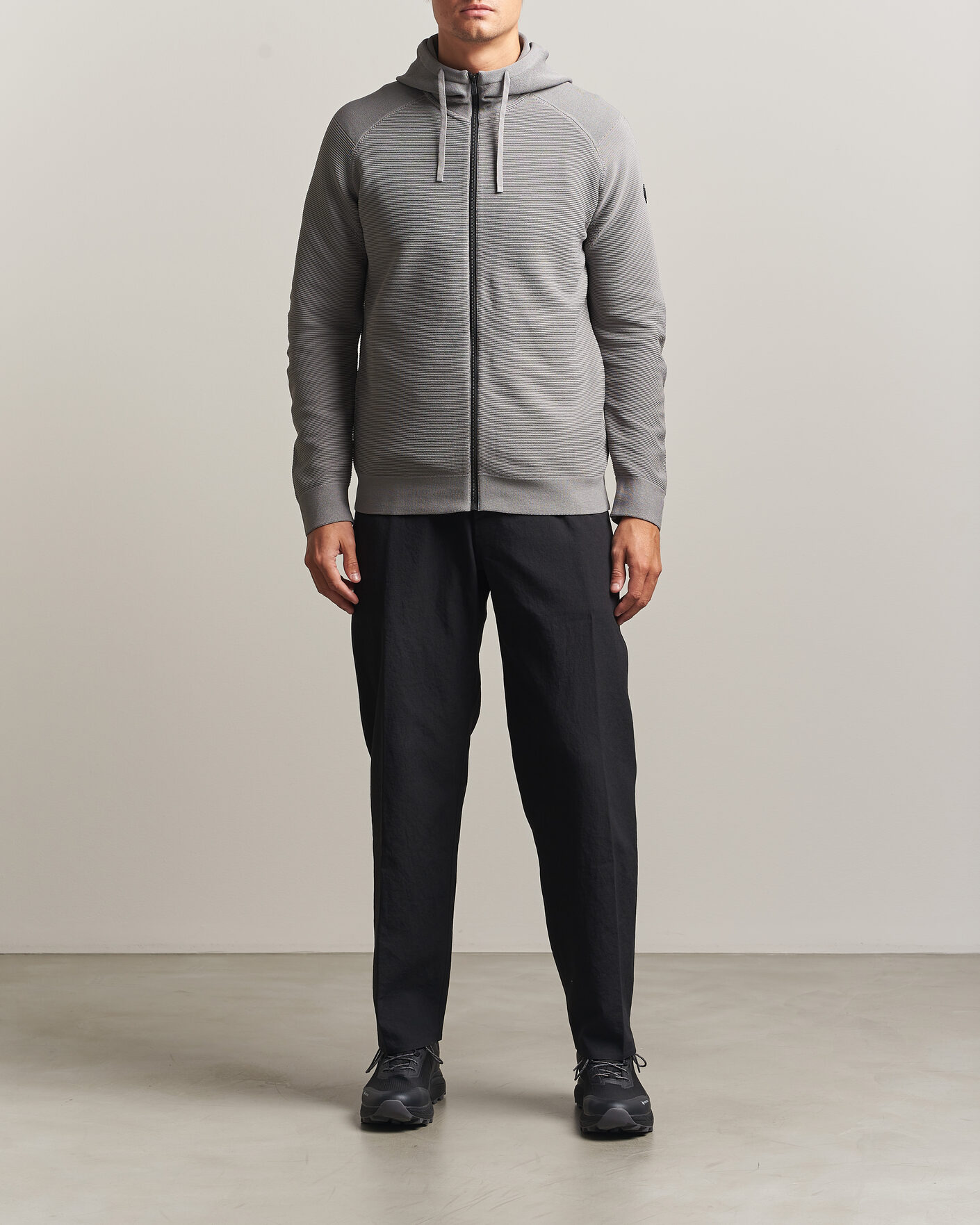 Heren | Truien | Sail Racing | Element Seamless Full Zip Hoodie Frost Grey