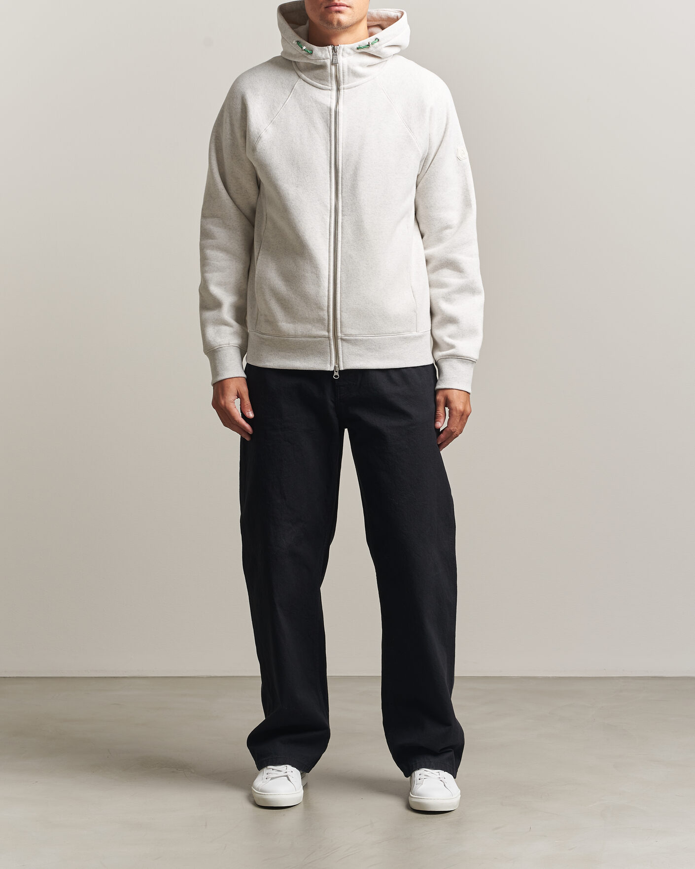 Heren | Truien | Sail Racing | Flow Full Zip Hoodie Light Grey Melange