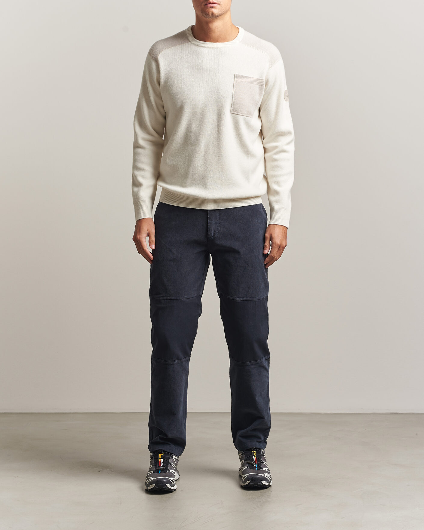 Heren | Truien | Sail Racing | Spine Wool Knitted Sweater Off White