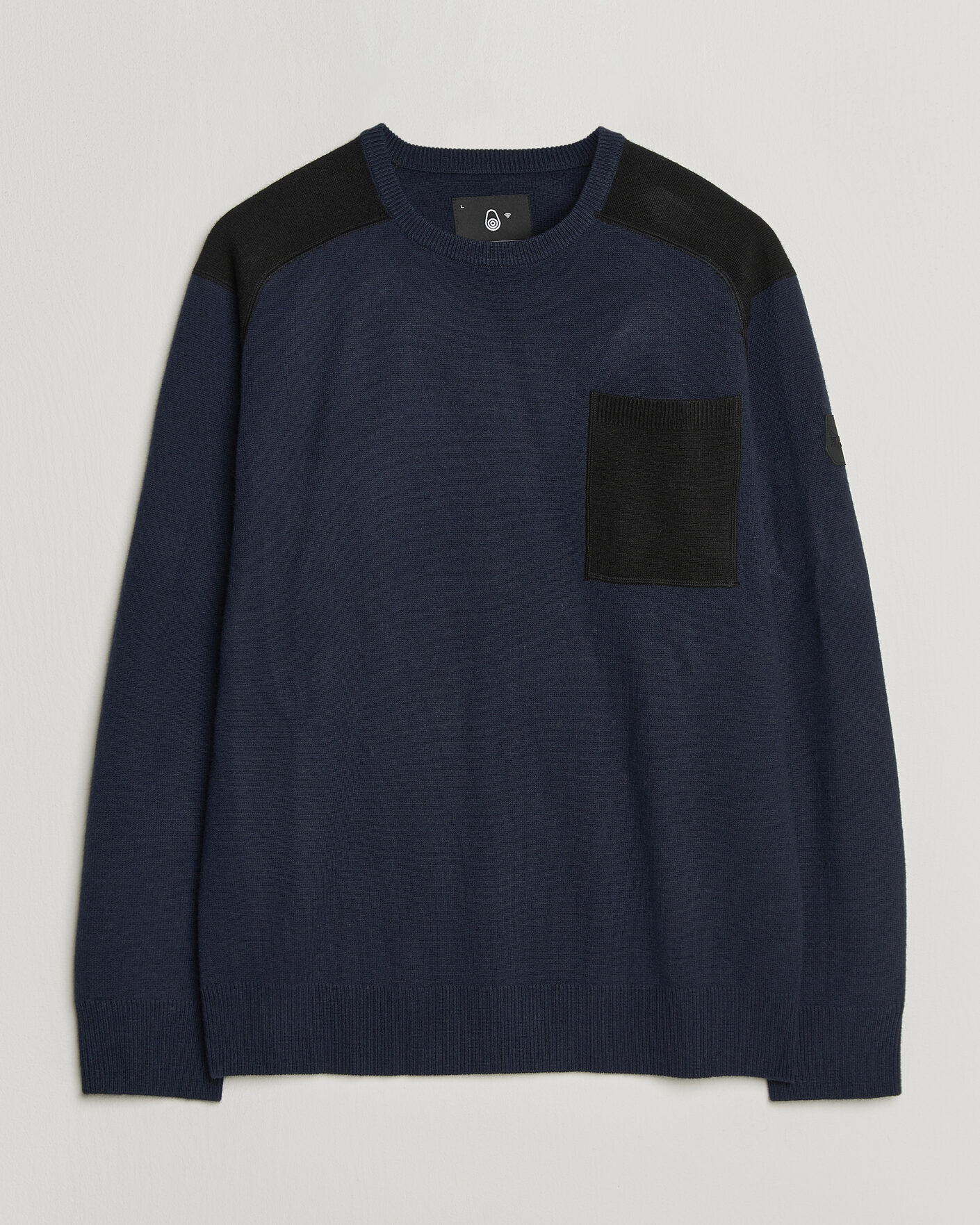 Heren | Truien | Sail Racing | Spine Wool Knitted Sweater Dark Navy