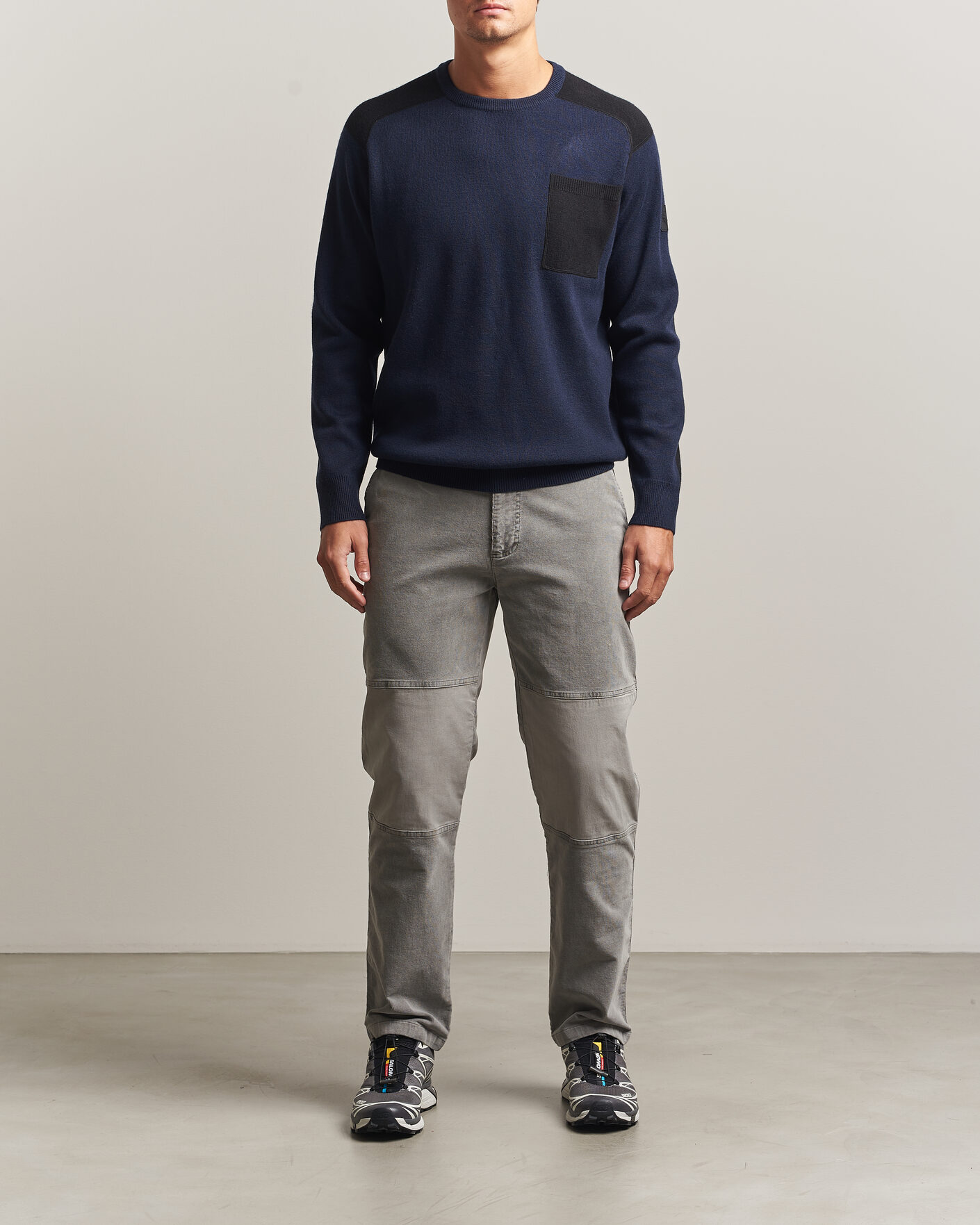 Heren | Truien | Sail Racing | Spine Wool Knitted Sweater Dark Navy