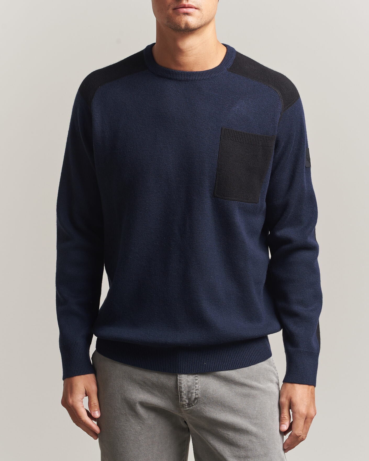 Heren | Truien | Sail Racing | Spine Wool Knitted Sweater Dark Navy