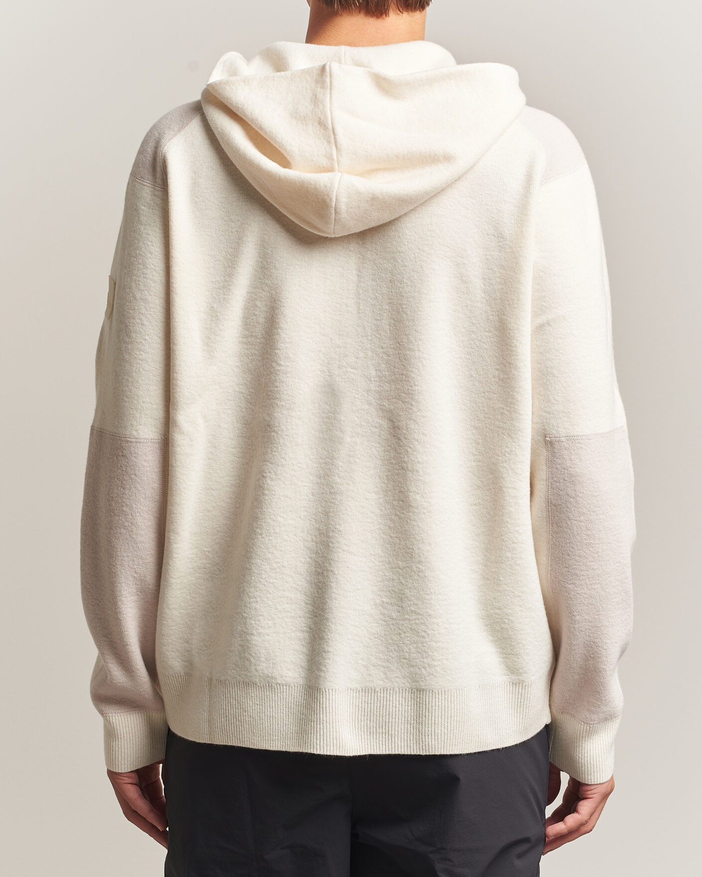 Heren | Truien | Sail Racing | Spine Wool Knitted Full Zip Hoodie Off White