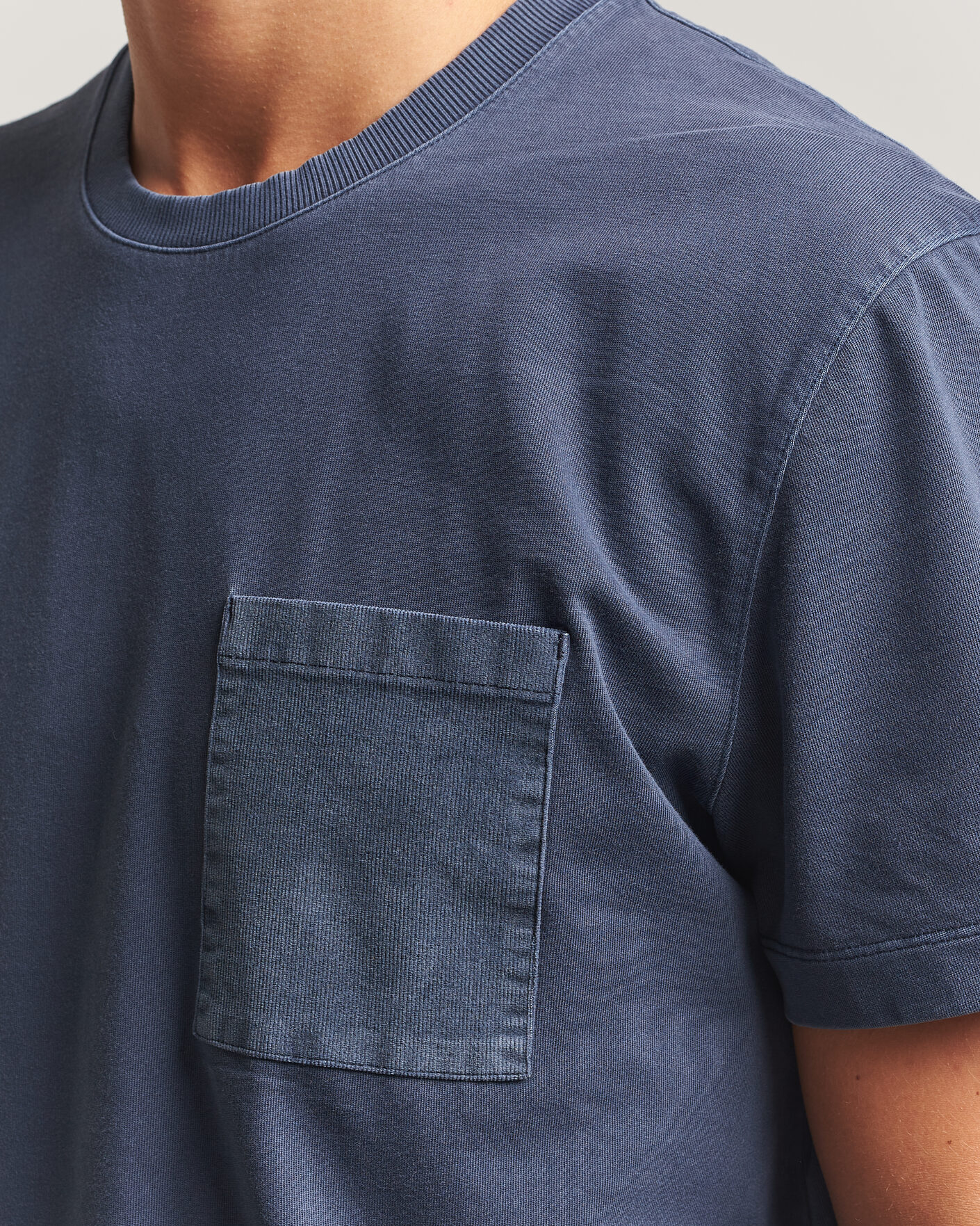 Heren | T-shirts | Sail Racing | Grinder Corduroy T-Shirt Dark Navy