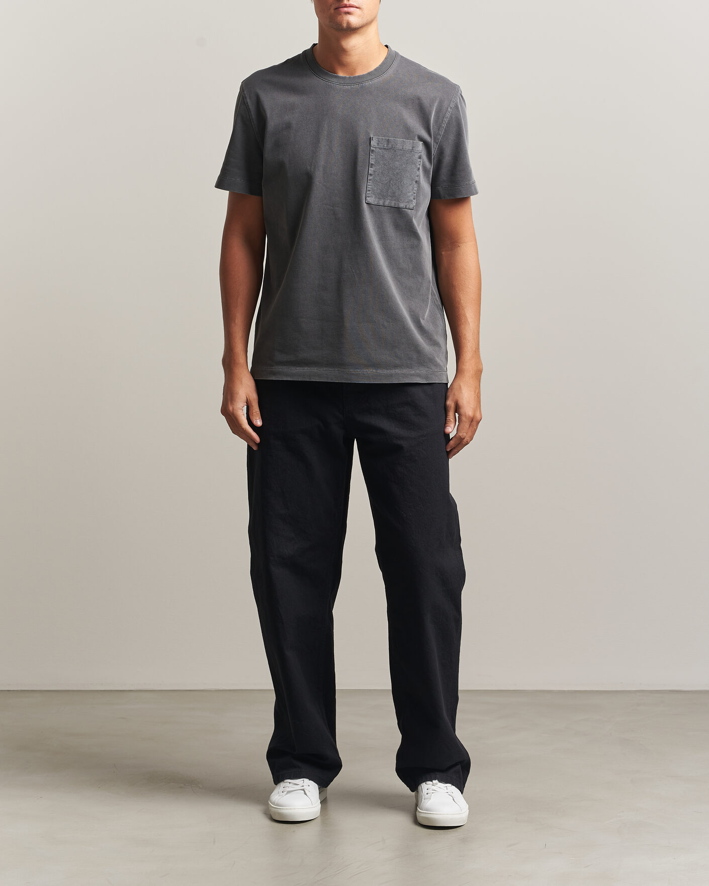 Heren | T-shirts | Sail Racing | Grinder Corduroy T-Shirt Asphalt