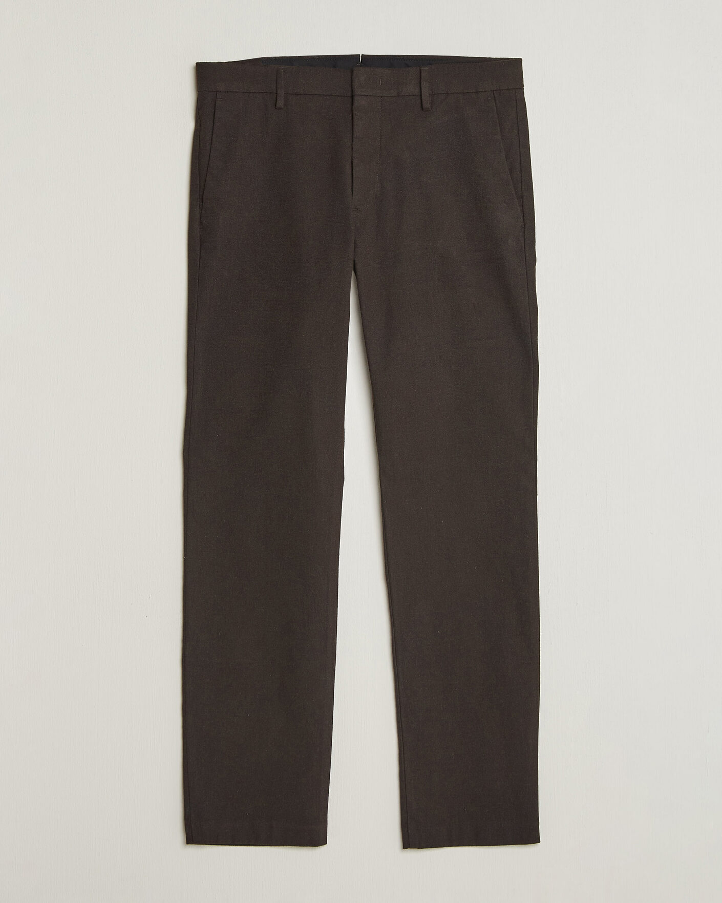 Heren | Broeken | NN07 | Theo Brushed Cotton Trousers Deep Truffle
