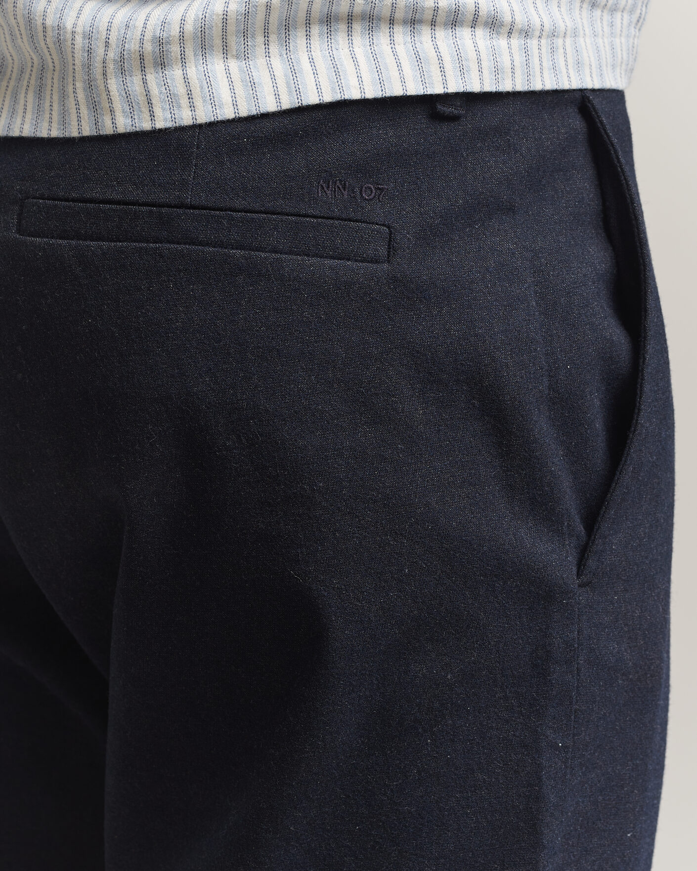 Heren | Broeken | NN07 | Aden Brushed Cotton Trousers Deep Navy