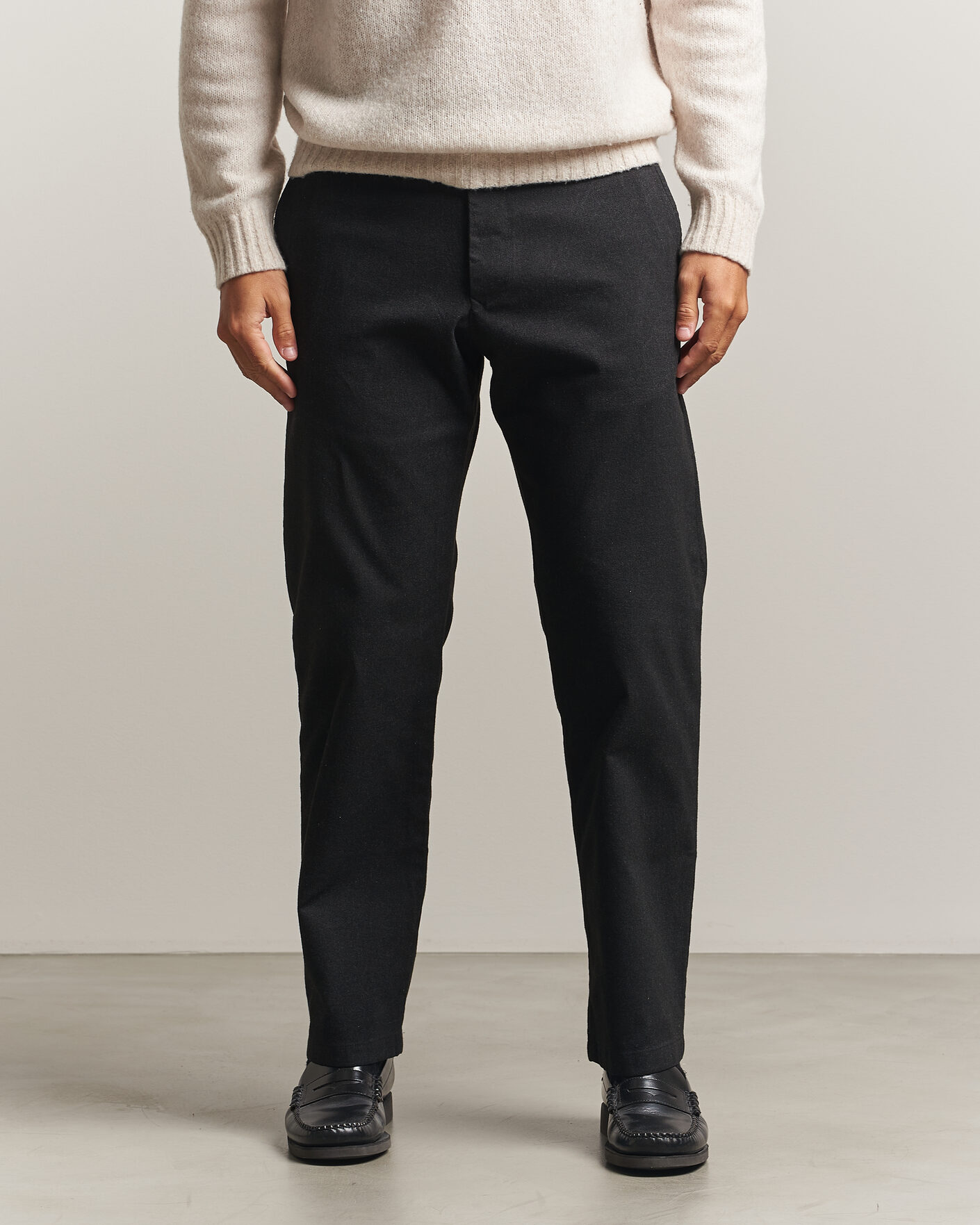 Heren | Broeken | NN07 | Aden Brushed Cotton Trousers Black Multi