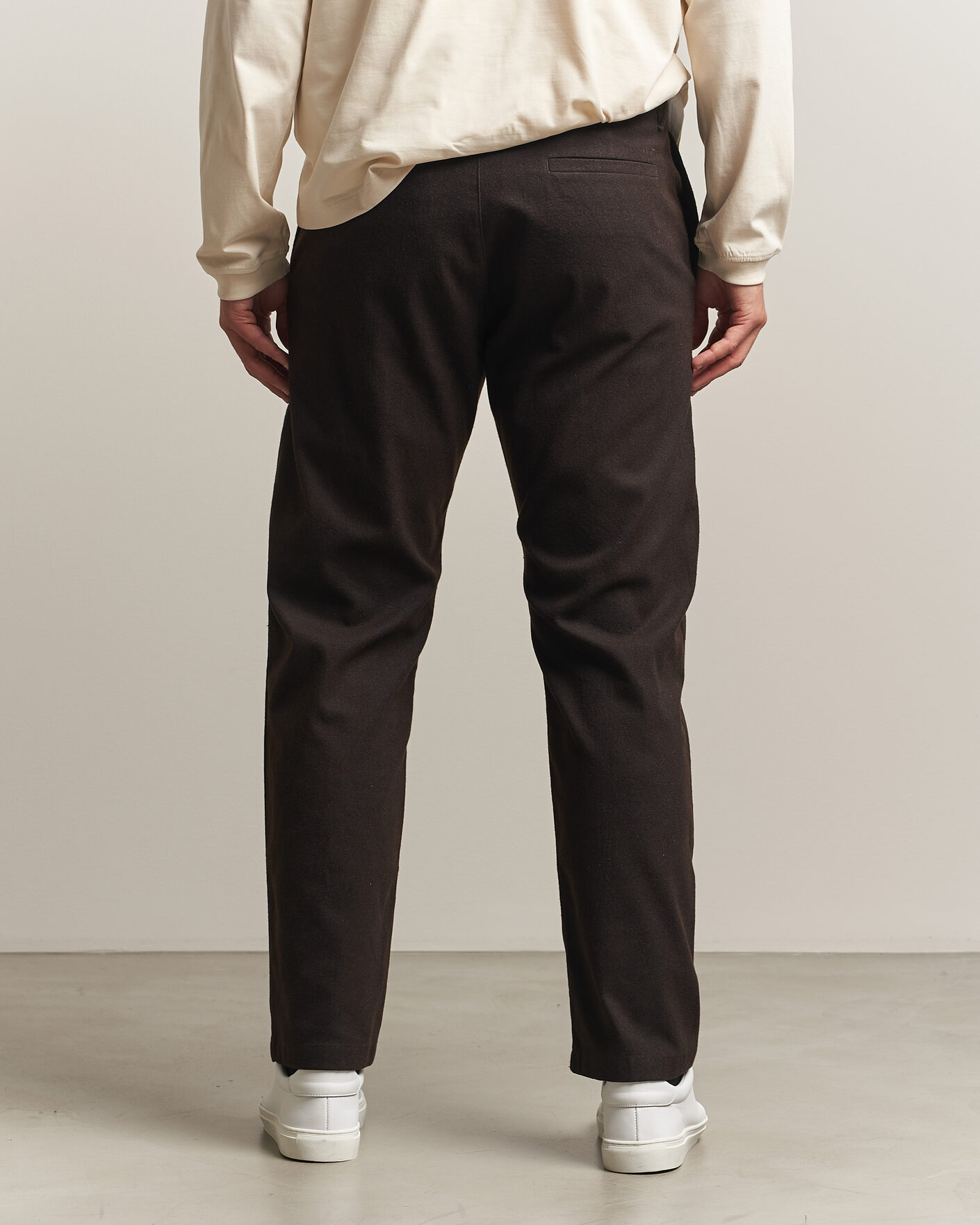Heren | Broeken | NN07 | Aden Brushed Cotton Trousers Deep Truffle