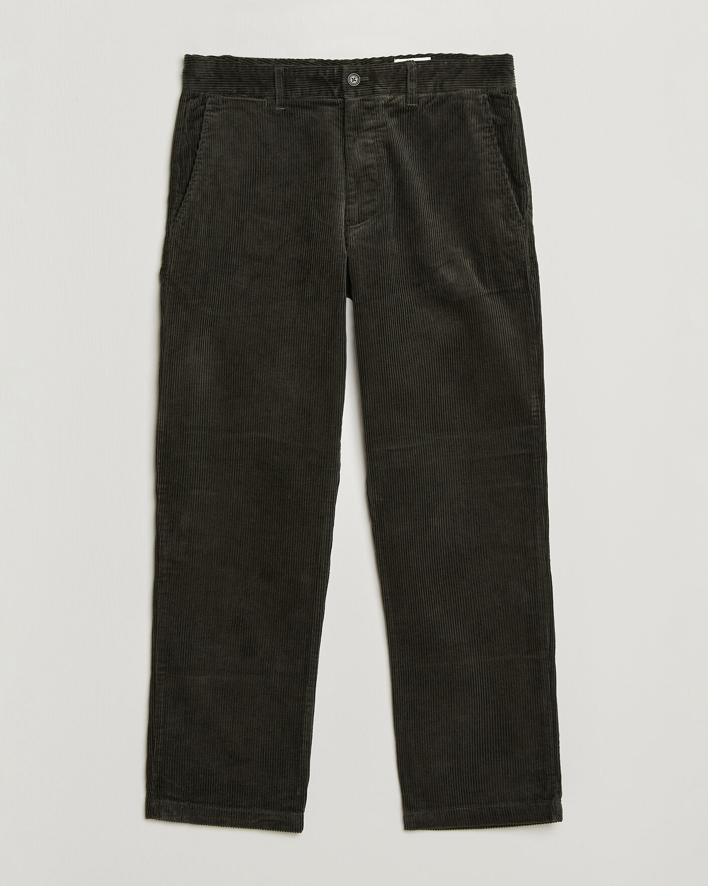 Heren | Broeken | NN07 | Aden Regular Fit Corduroy Chinos Dark Army