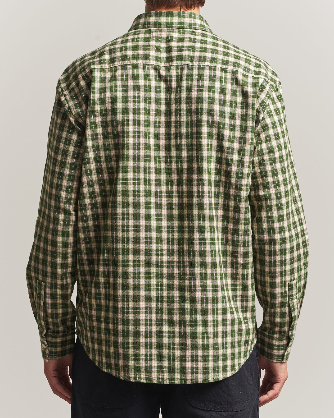 Heren | Overhemden | NN07 | Deon Flannel Shirt Eden Green Check
