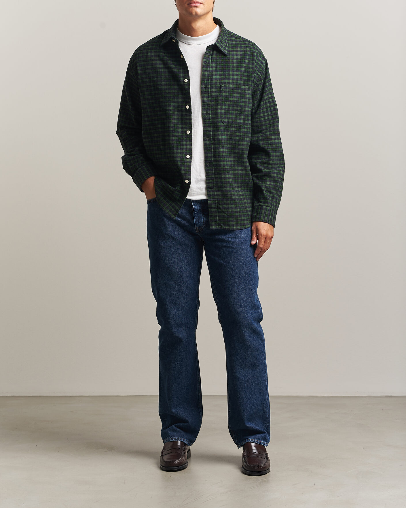Heren | Overhemden | NN07 | Deon Flannel Shirt Eden Check