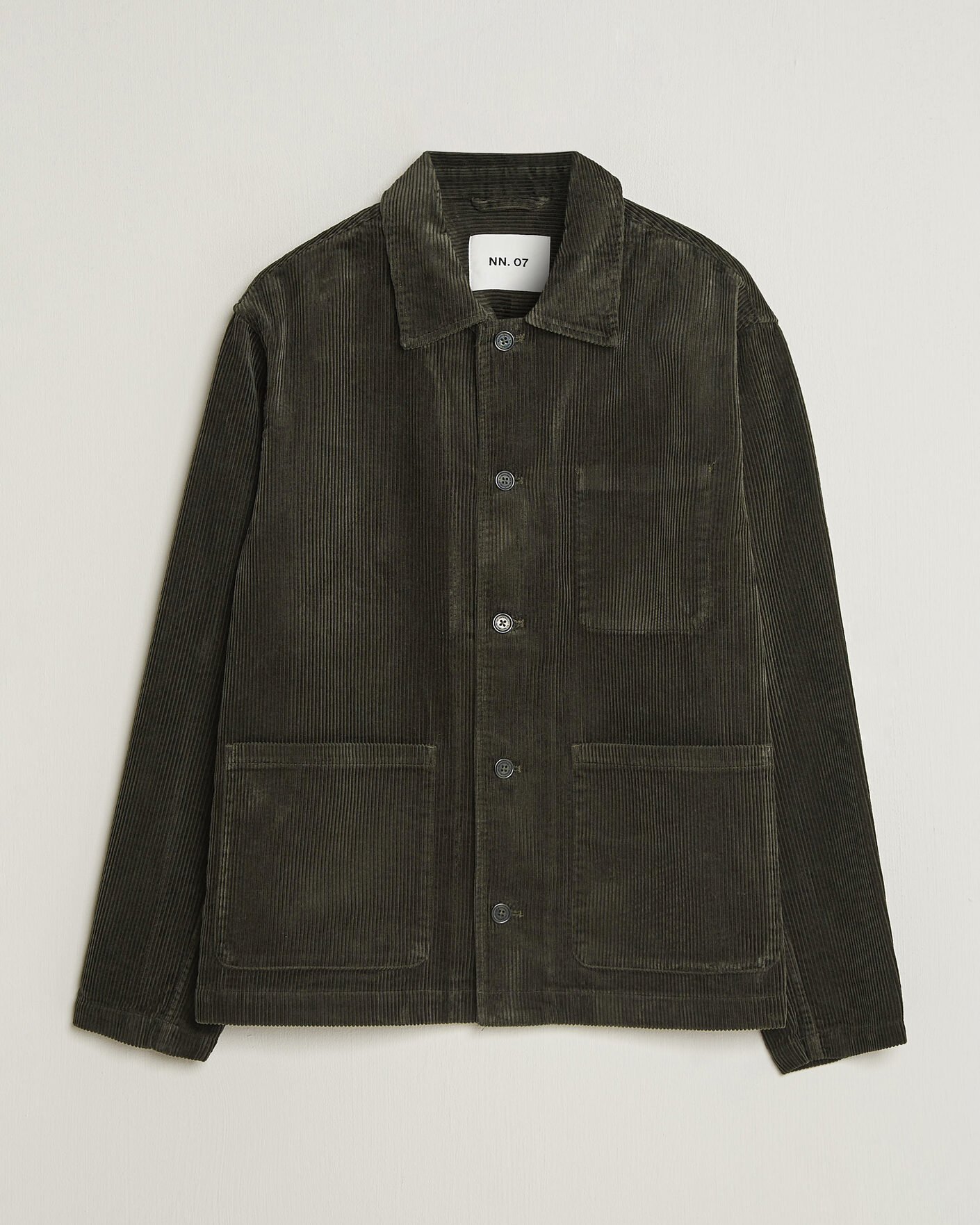 Heren | Overhemden | NN07 | Morgan Corduroy Overshirt Dark Army