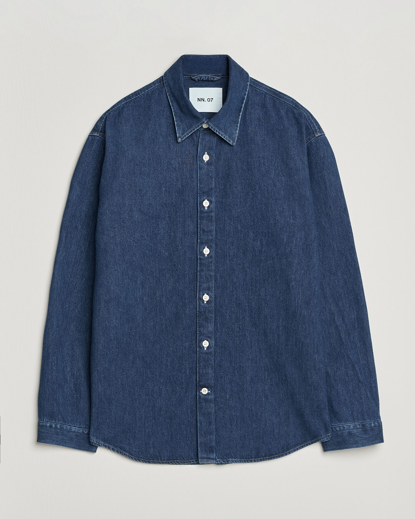 Heren | Overhemden | NN07 | Casper Denim Overshirt Medium Indigo