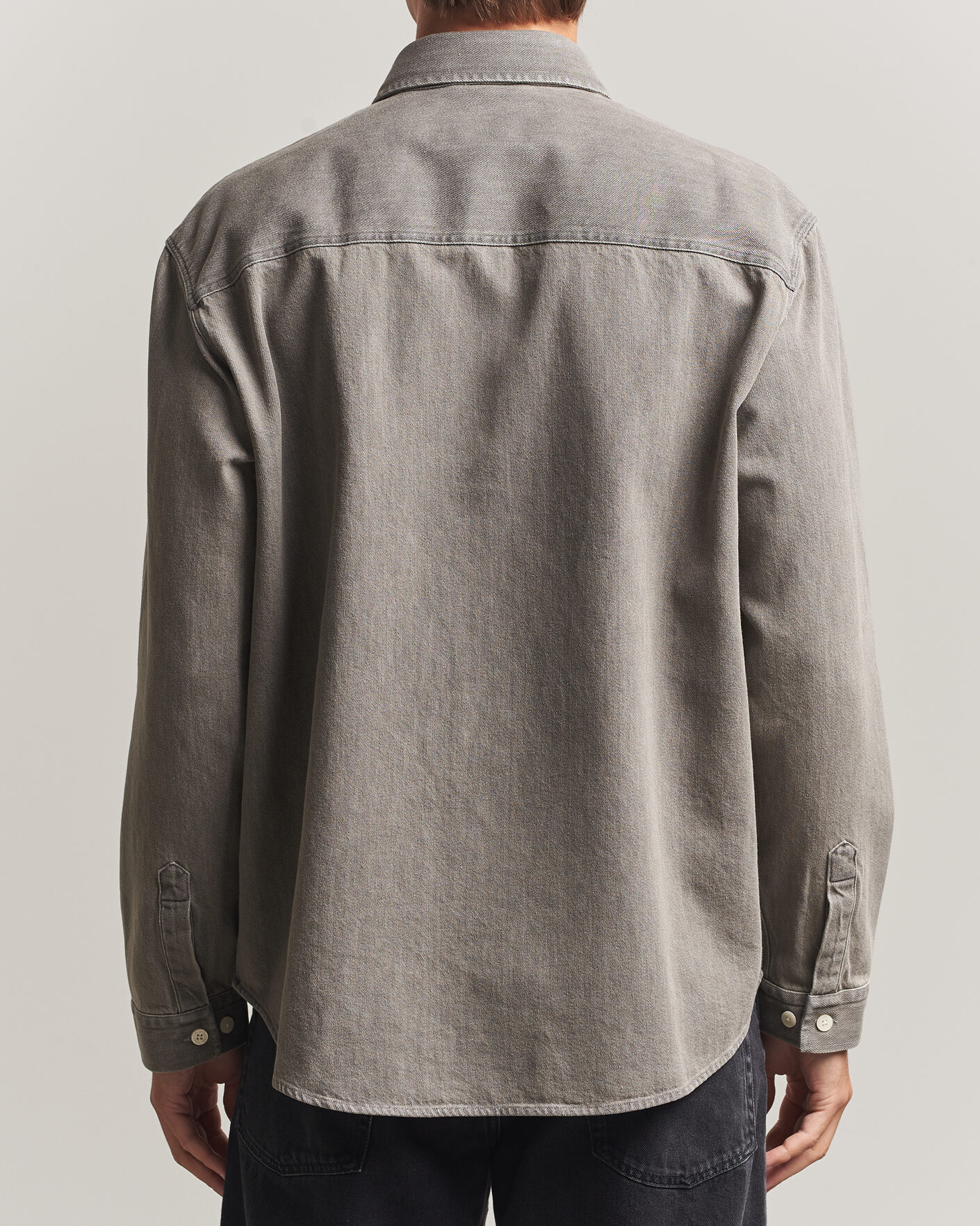 Heren | Overhemden | NN07 | Casper Denim Overshirt Grey