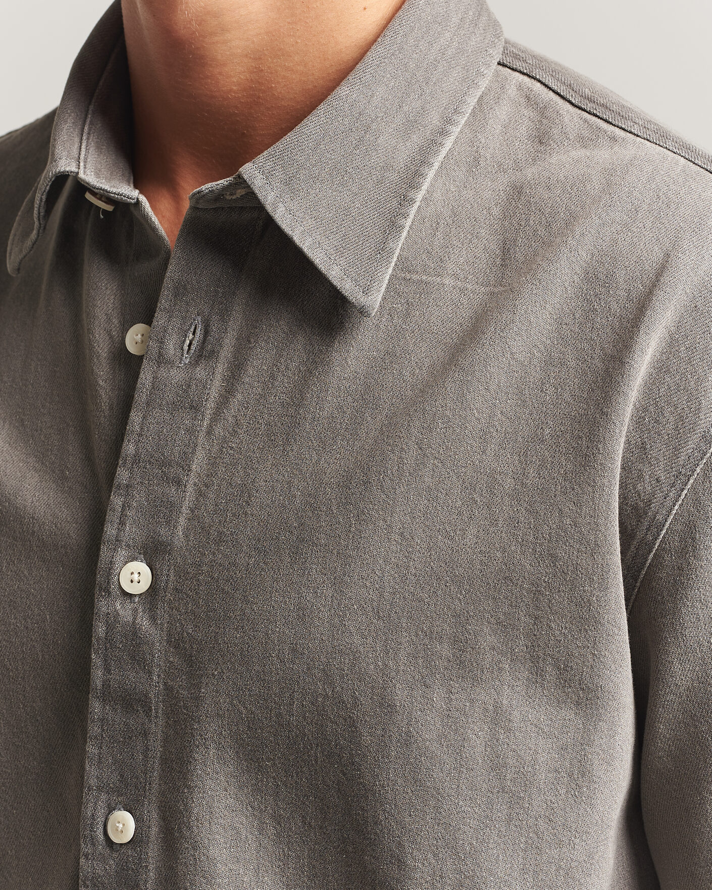 Heren | Overhemden | NN07 | Casper Denim Overshirt Grey