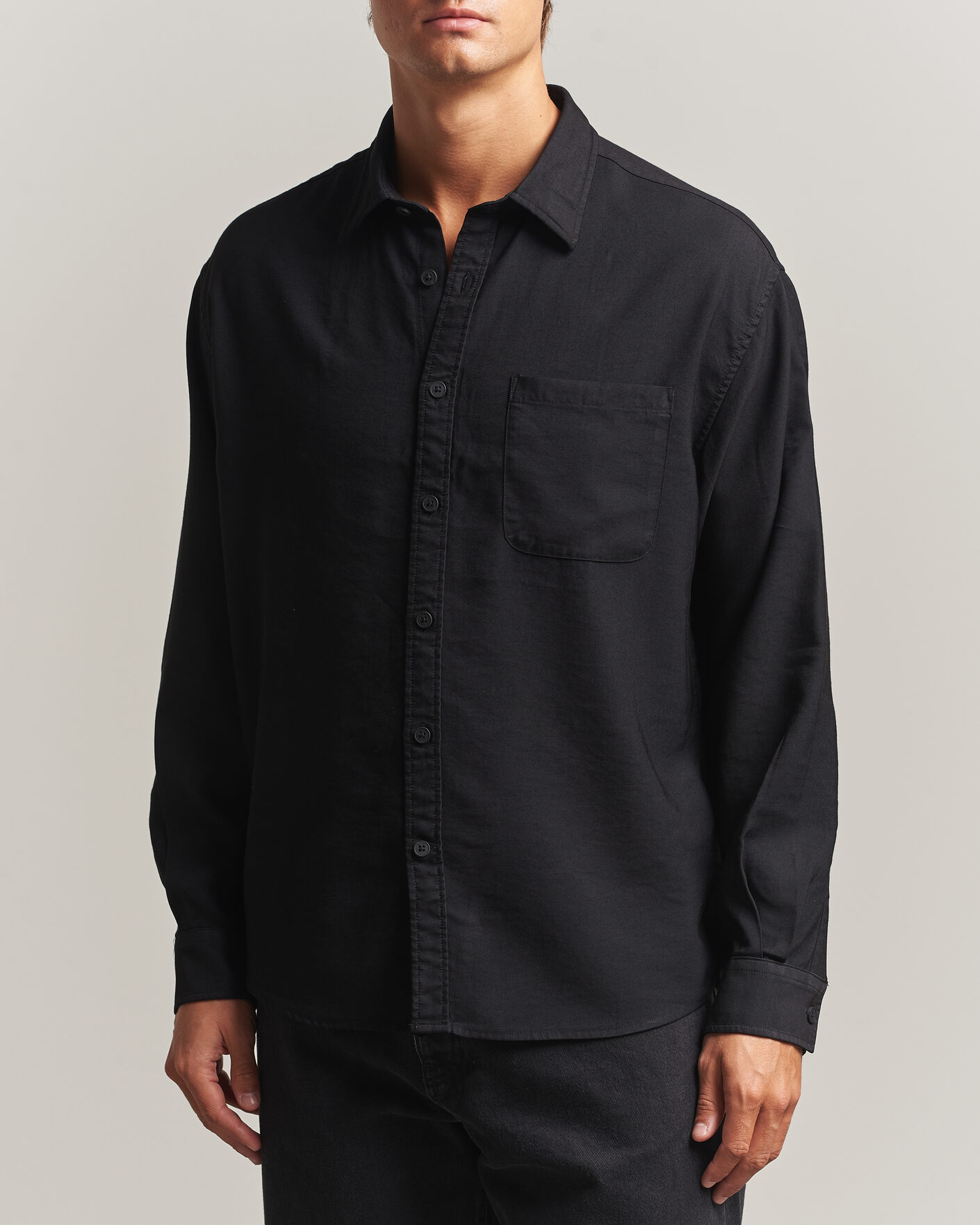 Heren | Overhemden | NN07 | Deon Viscose Shirt Black