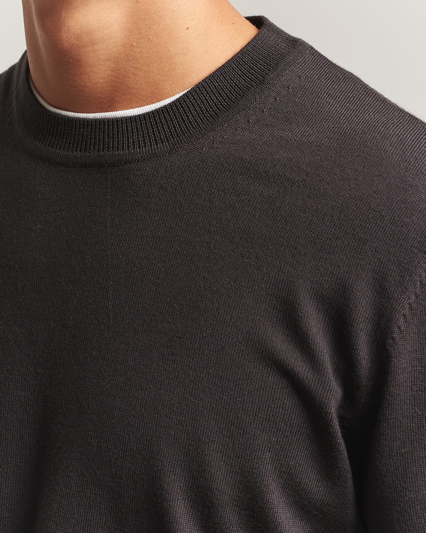 Heren | Truien | NN07 | Ted Merino Crew Neck Pullover Deep Truffle