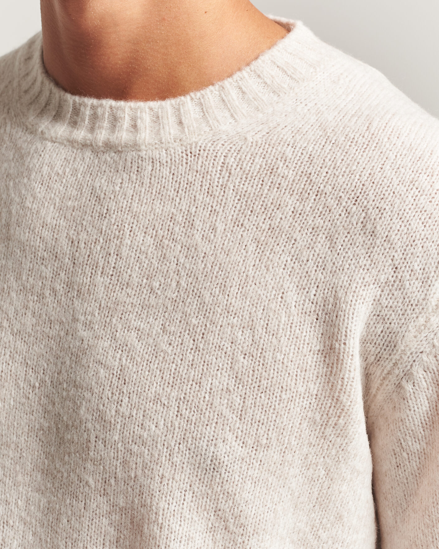 Heren | Truien | NN07 | Lee Wool Knitted Sweater Ivory
