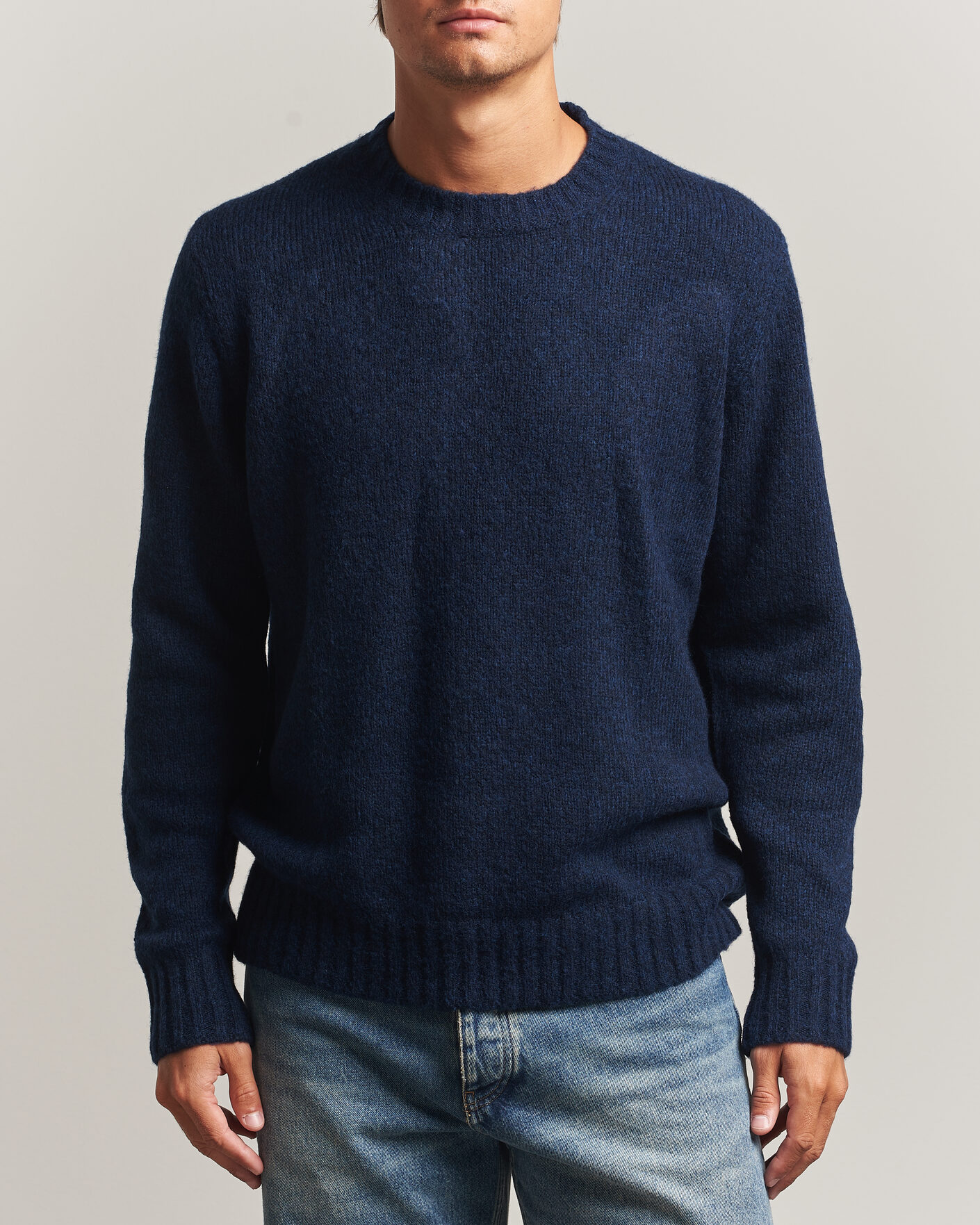 Heren | Truien | NN07 | Lee Wool Knitted Sweater Navy Blue