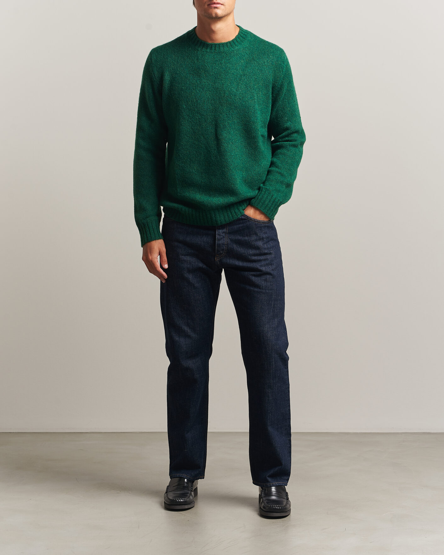 Heren | Truien | NN07 | Lee Wool Knitted Sweater Eden Green