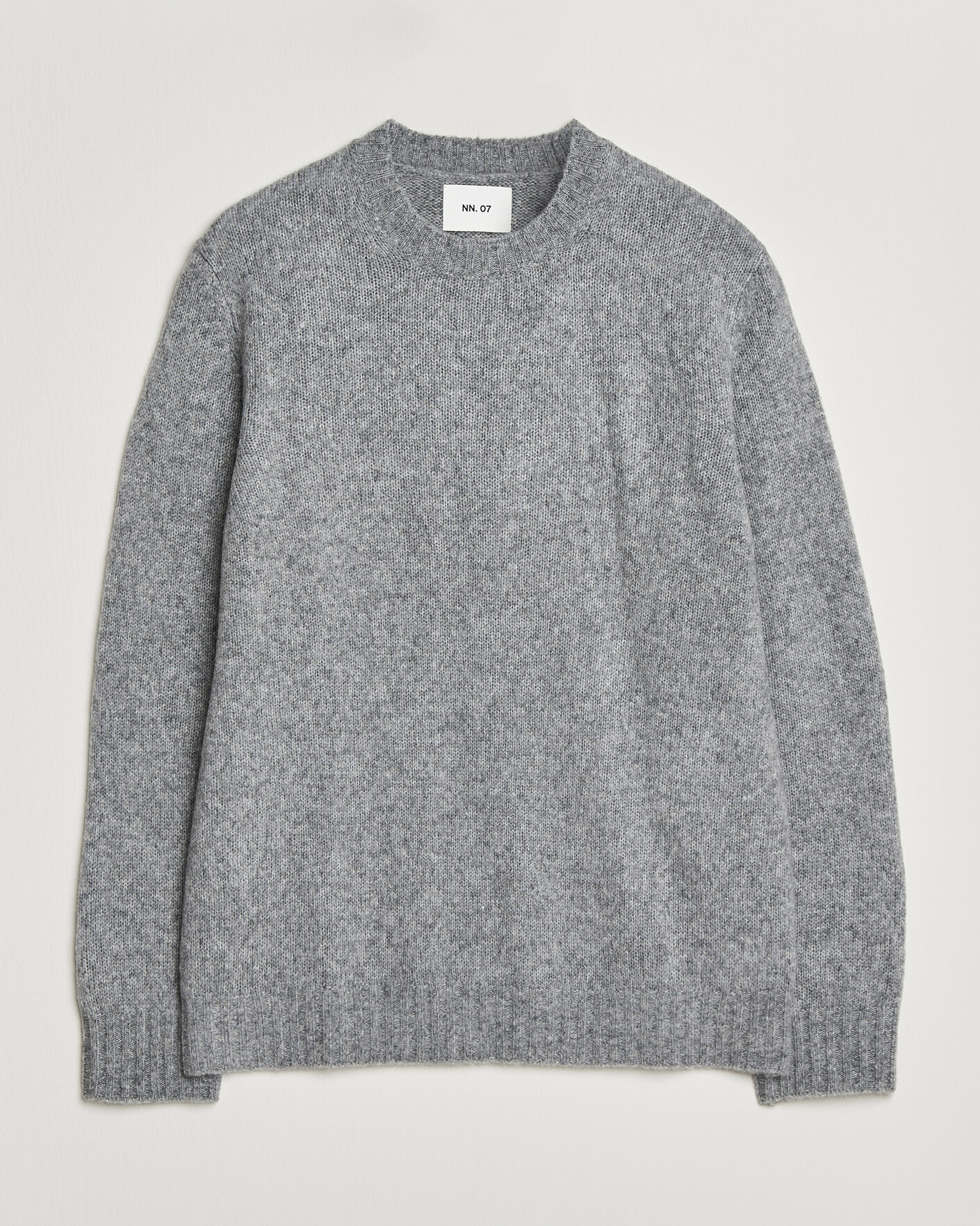Heren | Truien | NN07 | Lee Wool Knitted Sweater Grey Melange