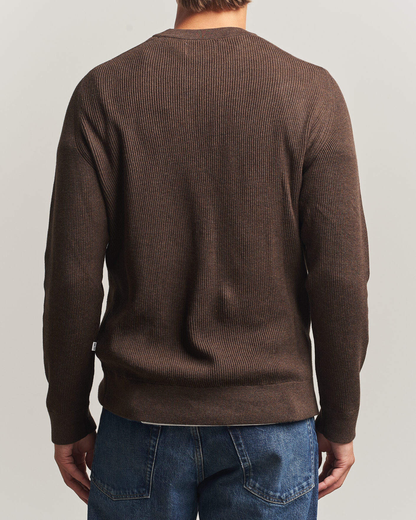 Heren | Truien | NN07 | Kevin Cotton Knitted Sweater Deep Truffle