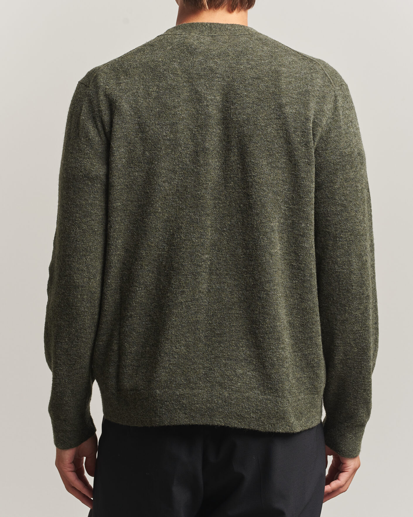 Heren | Truien | NN07 | Gavin Brushed Wool Knitted Cardigan Dark Army