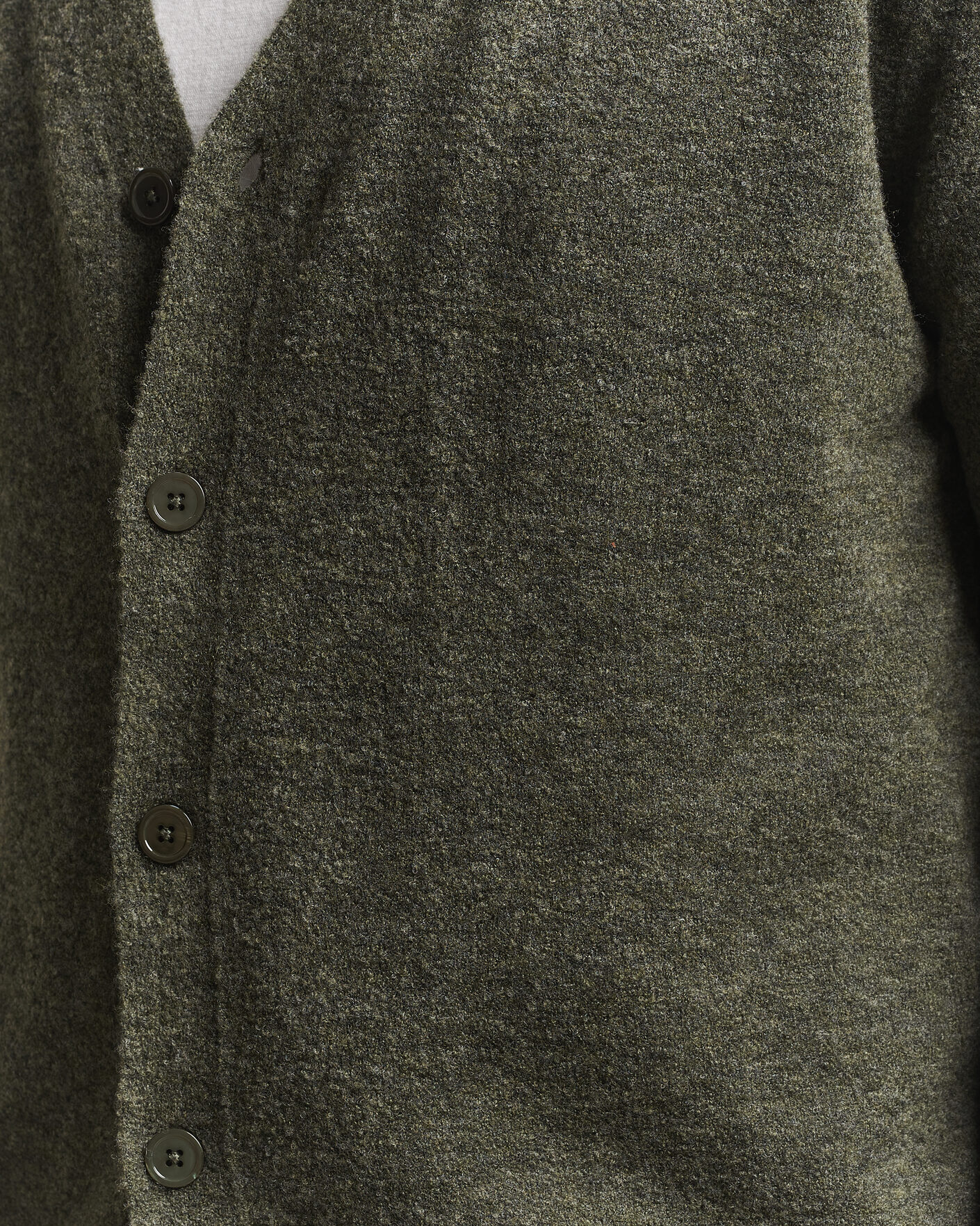 Heren | Truien | NN07 | Gavin Brushed Wool Knitted Cardigan Dark Army