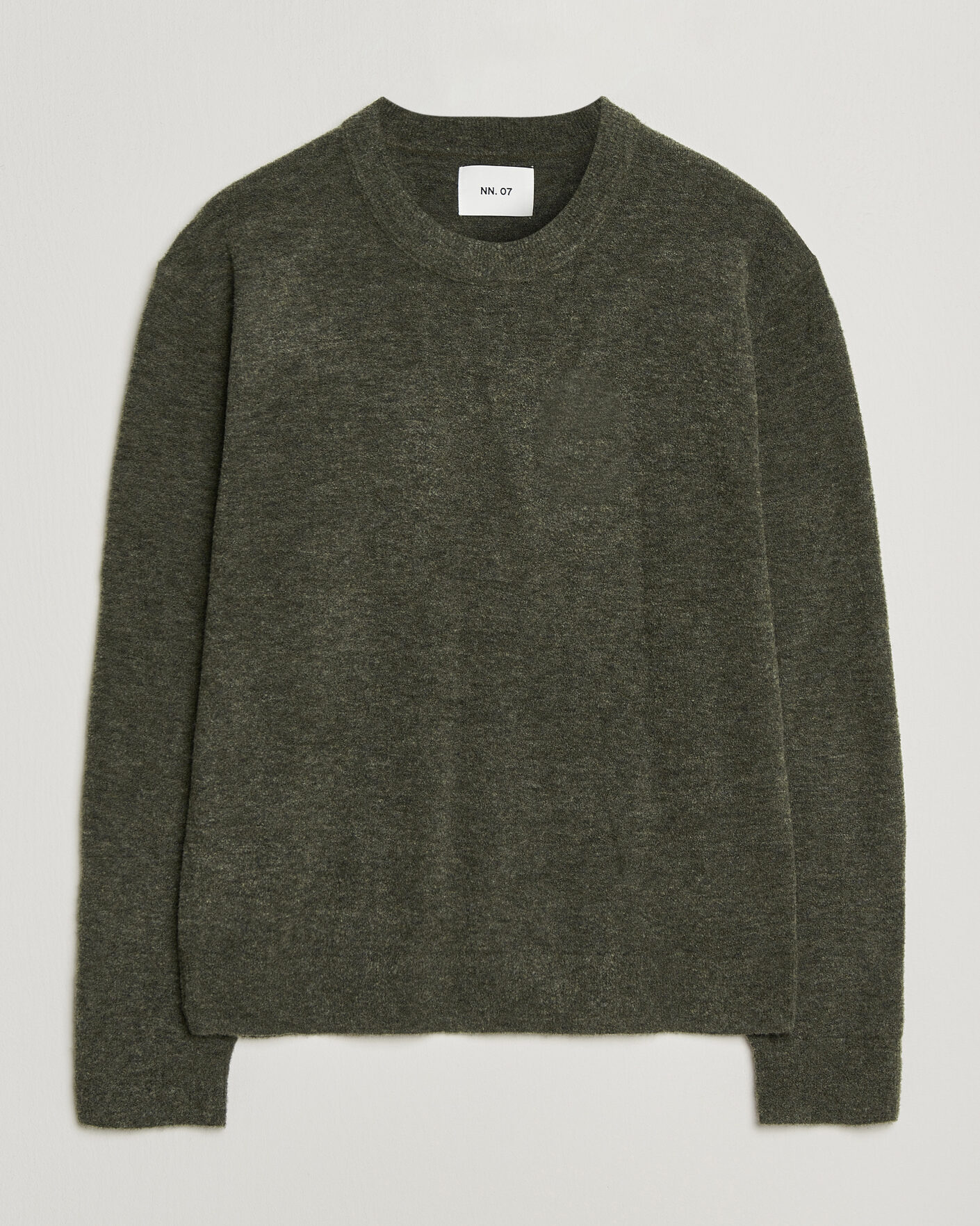 Heren | Truien | NN07 | Gavin Brushed Wool Knitted Sweater Dark Army