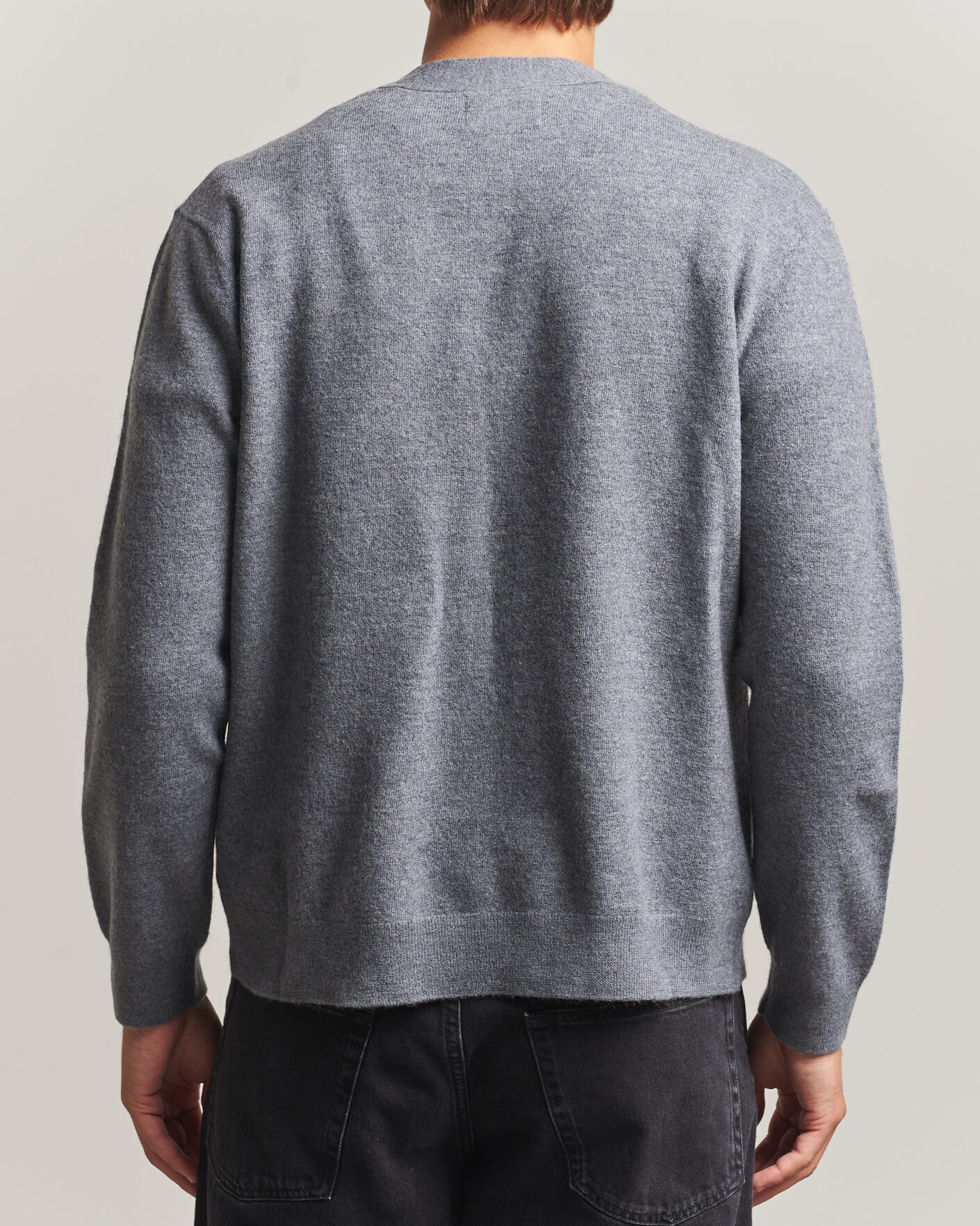 Heren | Truien | NN07 | Jasper Wool Knitted Cardigan Grey Melange