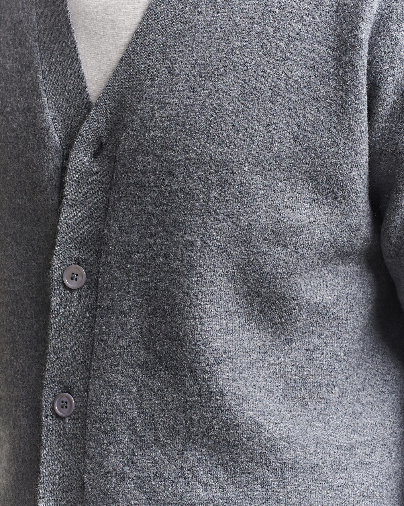 Heren | Truien | NN07 | Jasper Wool Knitted Cardigan Grey Melange