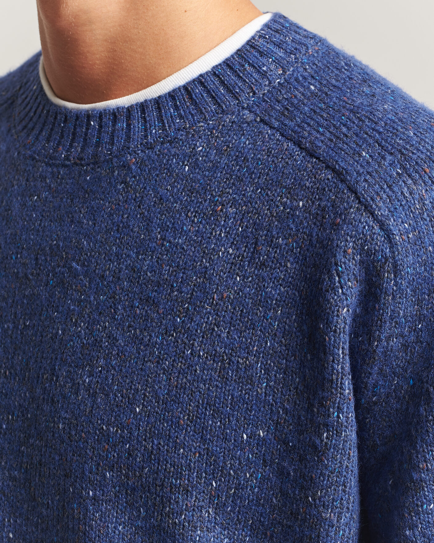 Heren | Truien | NN07 | Jim Neps Wool Knitted Sweater Blue Ignition