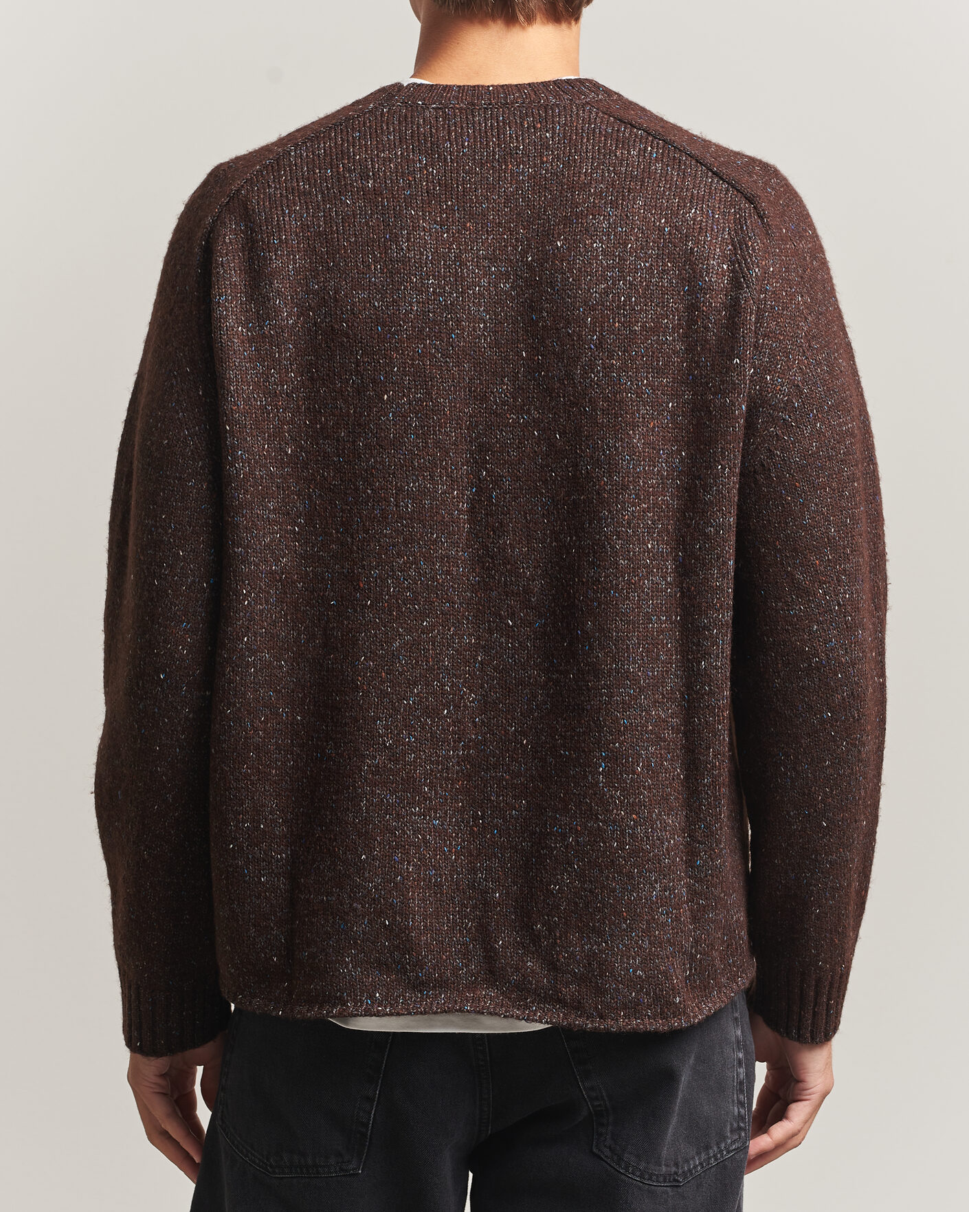 Heren | Truien | NN07 | Jim Neps Wool Knitted Sweater Deep Truffle