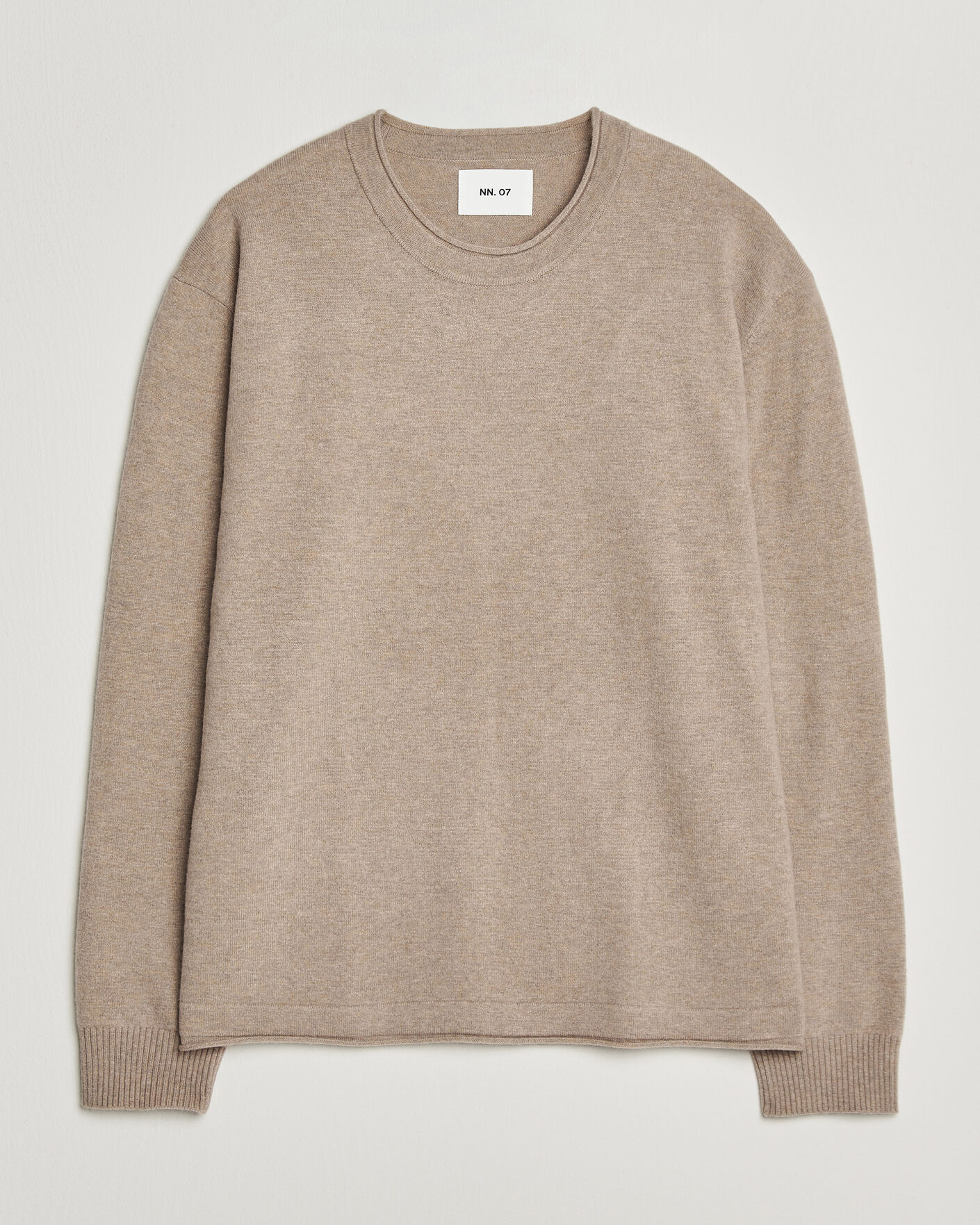 Heren | Truien | NN07 | Sammy Wool Knitted Sweater Clay Melange