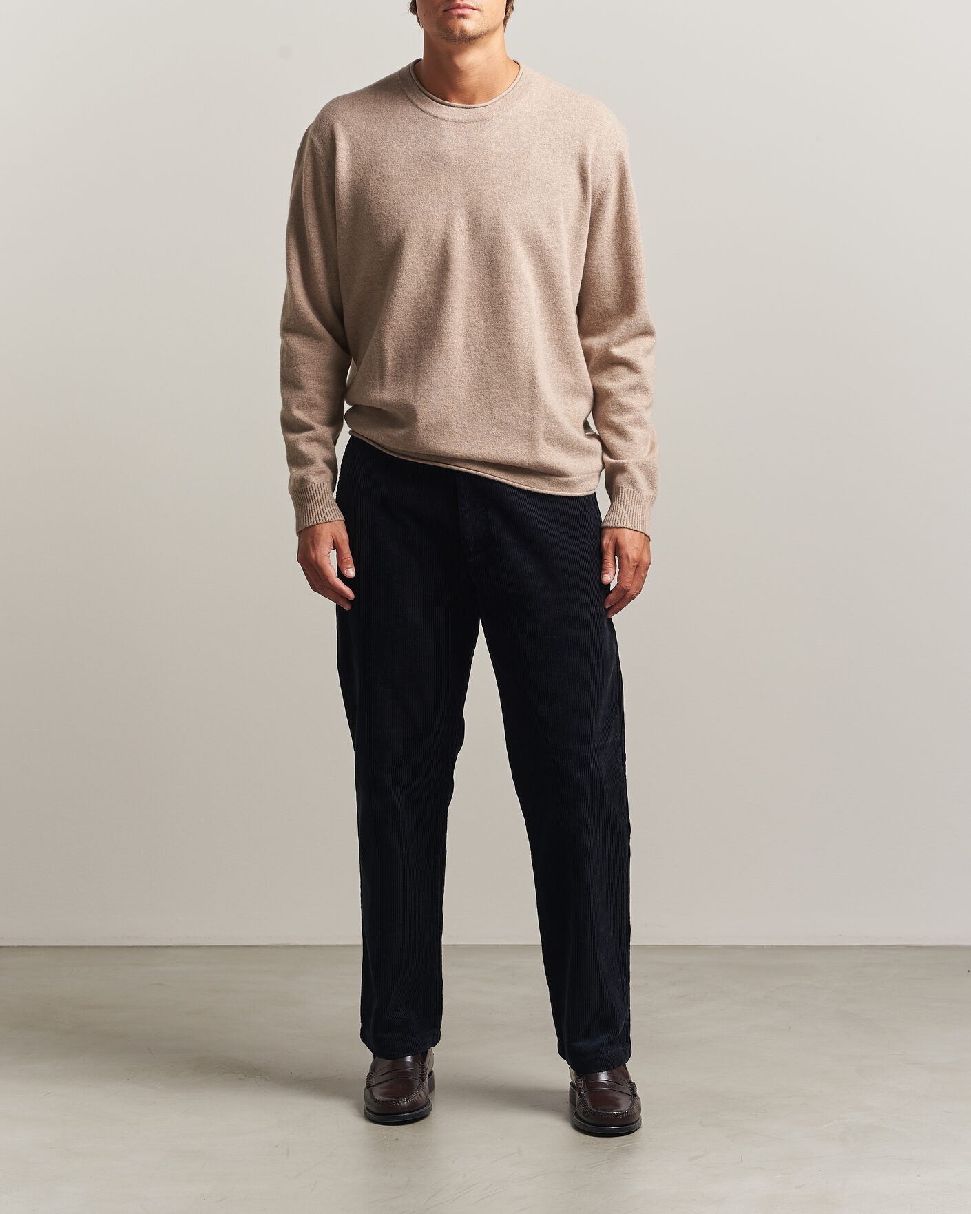 Heren | Truien | NN07 | Sammy Wool Knitted Sweater Clay Melange