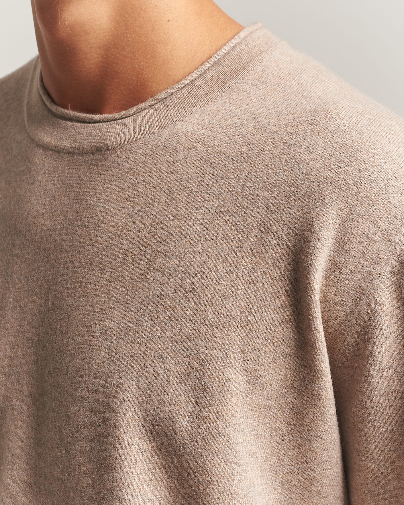 Heren | Truien | NN07 | Sammy Wool Knitted Sweater Clay Melange