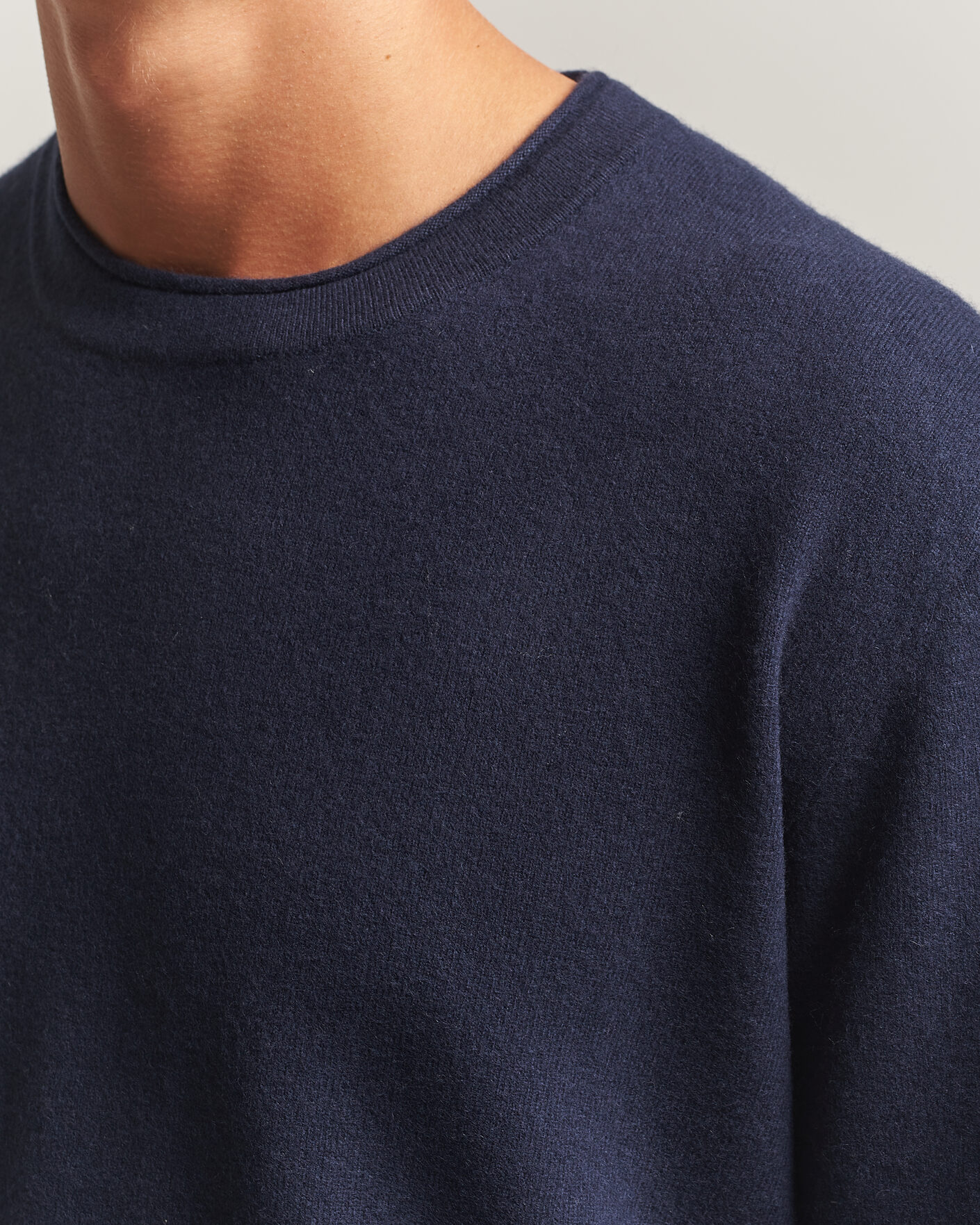 Heren | Truien | NN07 | Sammy Wool Knitted Sweater Navy Melange