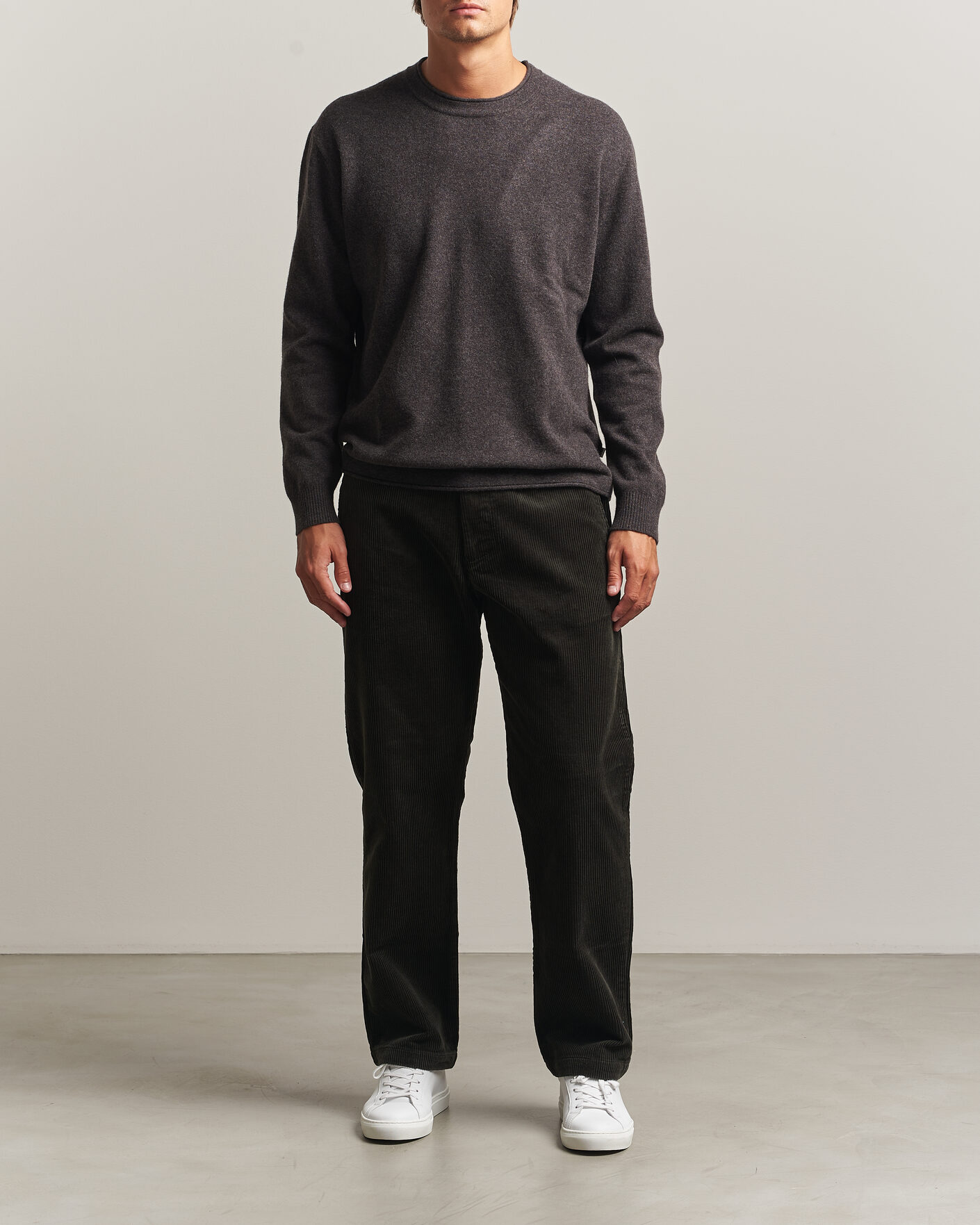 Heren | Truien | NN07 | Sammy Wool Knitted Sweater Earth Melange