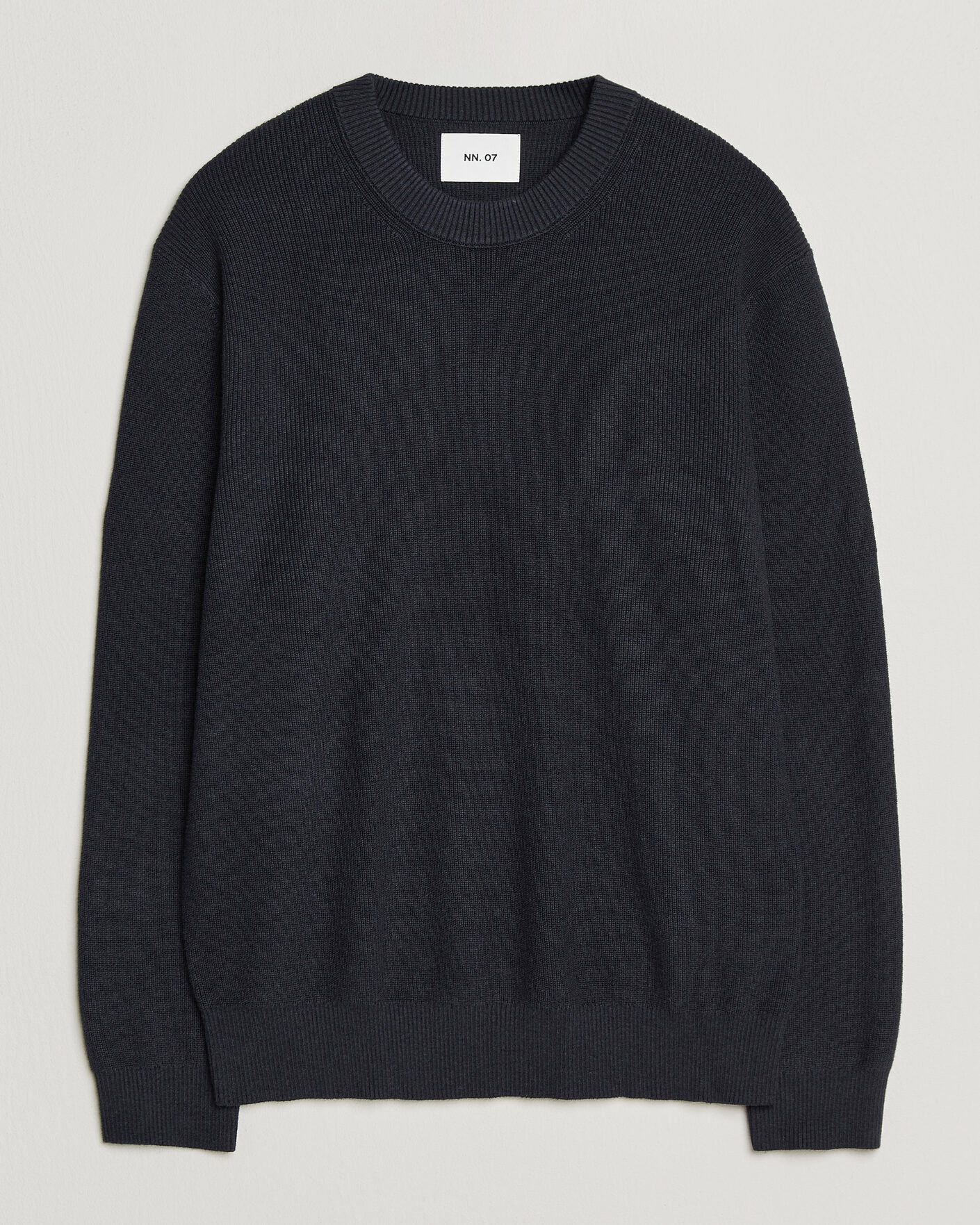 Heren | Truien | NN07 | Hope Cotton/Cashmere Rib Knitted Sweater Navy