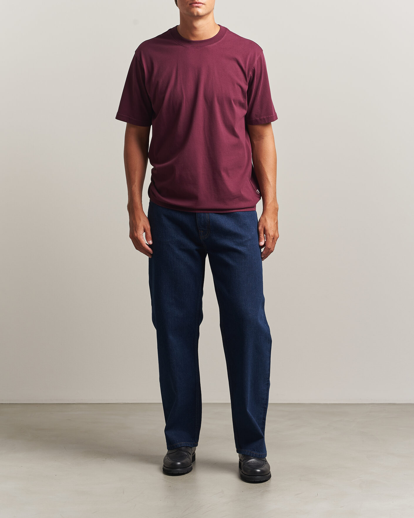 Heren | T-shirts | NN07 | Adam Crew Neck T-Shirt Winetasting