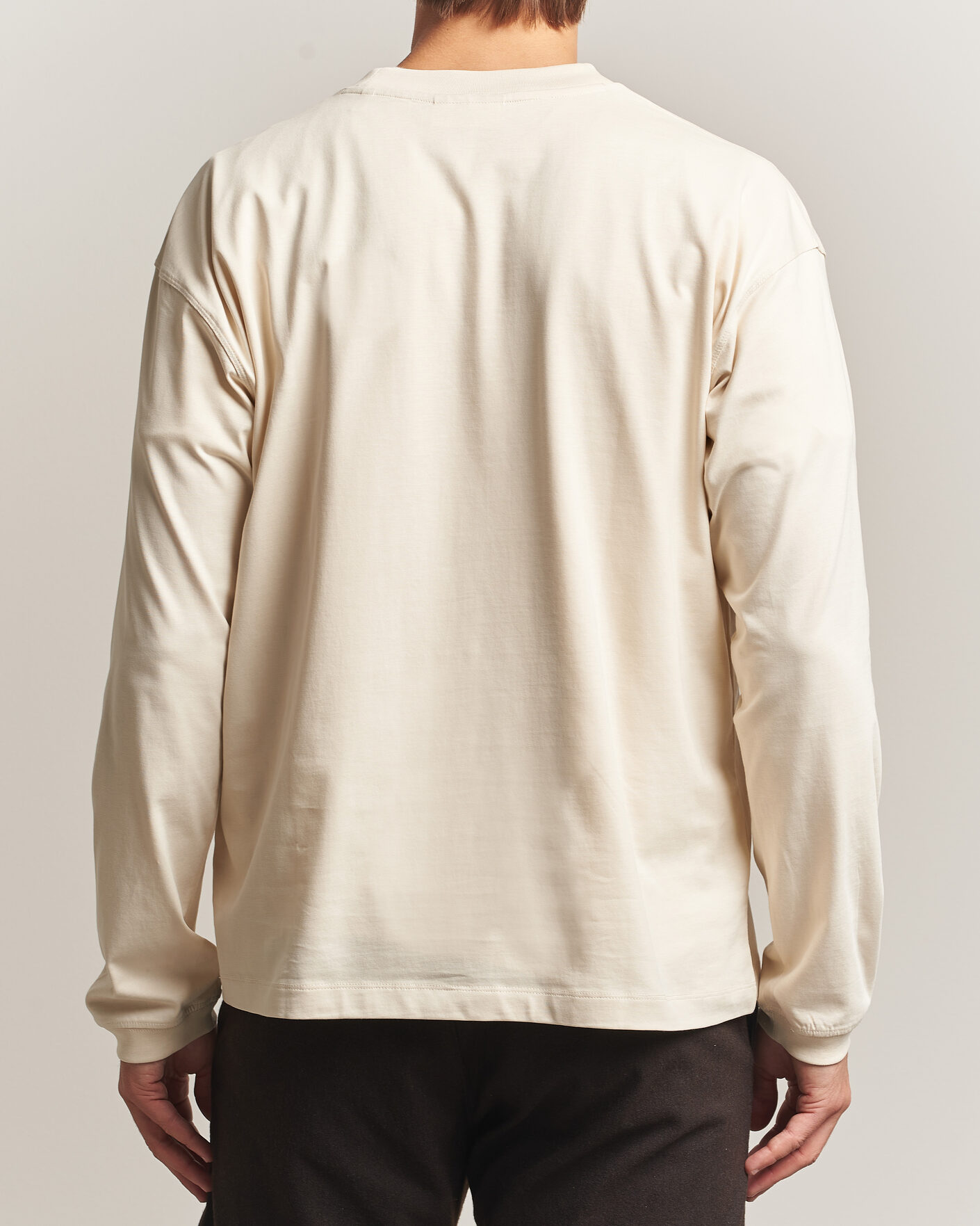 Heren | T-shirts | NN07 | Lionel Suvin Cotton Long Sleeve T-Shirt Ivory