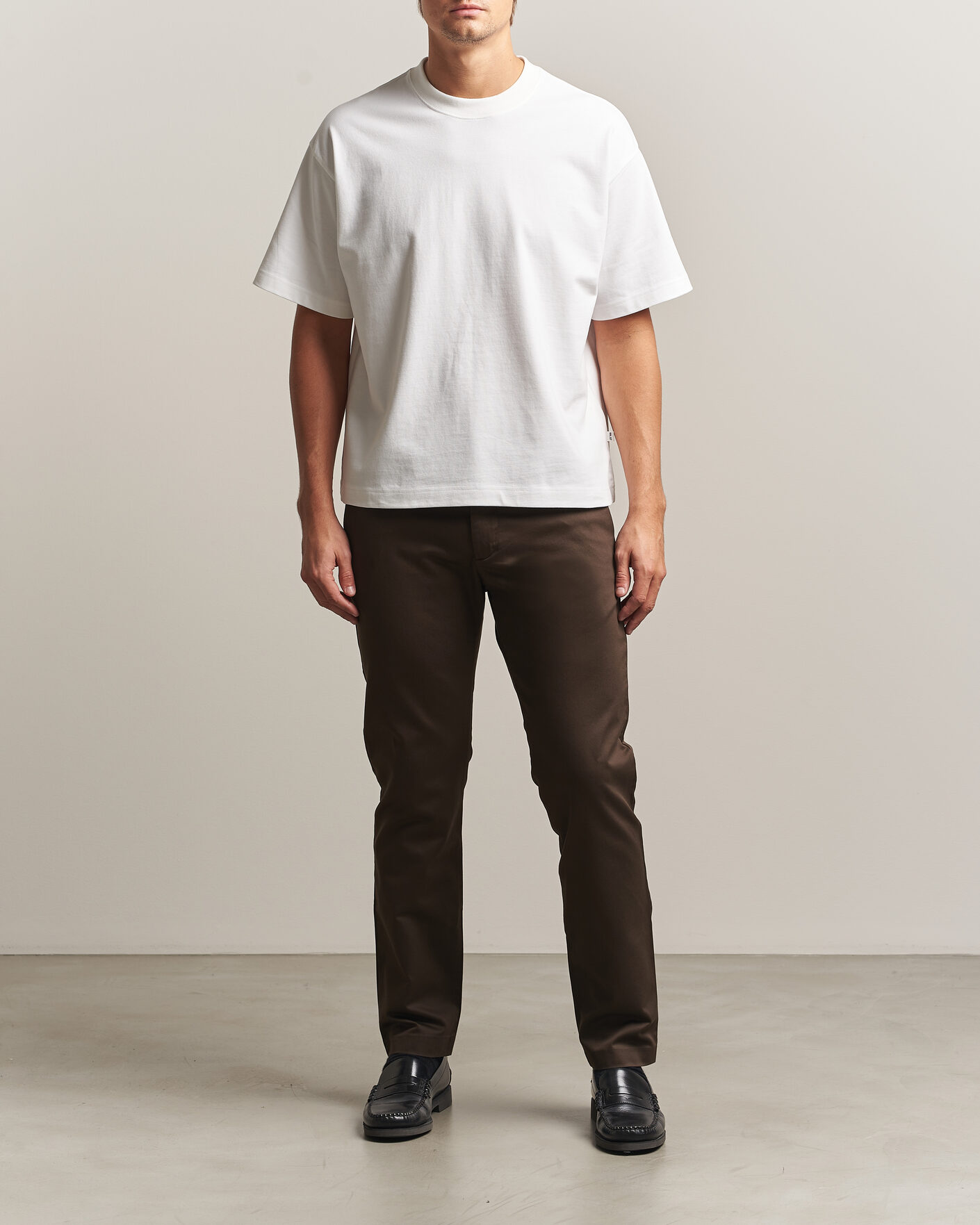 Heren | T-shirts | NN07 | David Heavy Crew Neck T-Shirt White