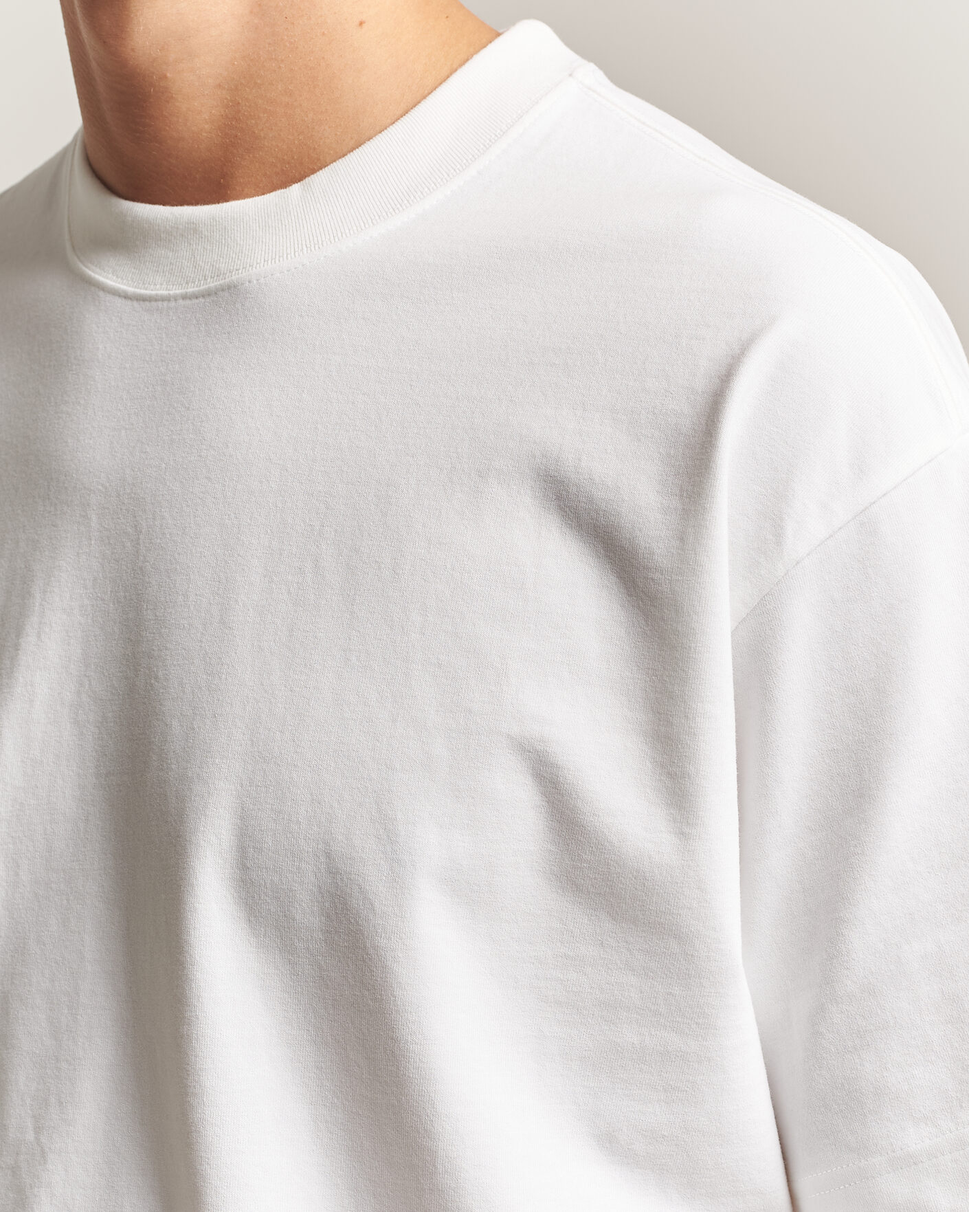 Heren | T-shirts | NN07 | David Heavy Crew Neck T-Shirt White