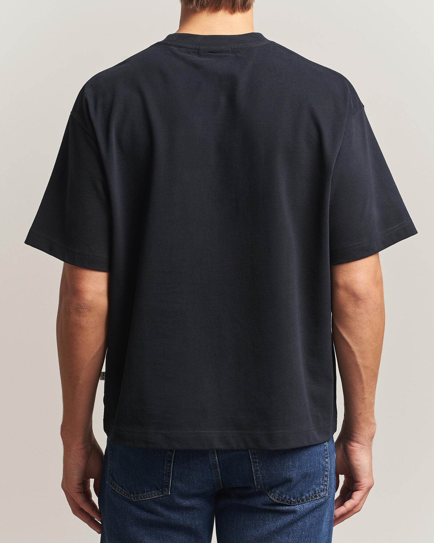 Heren | T-shirts | NN07 | David Heavy Crew Neck T-Shirt Black