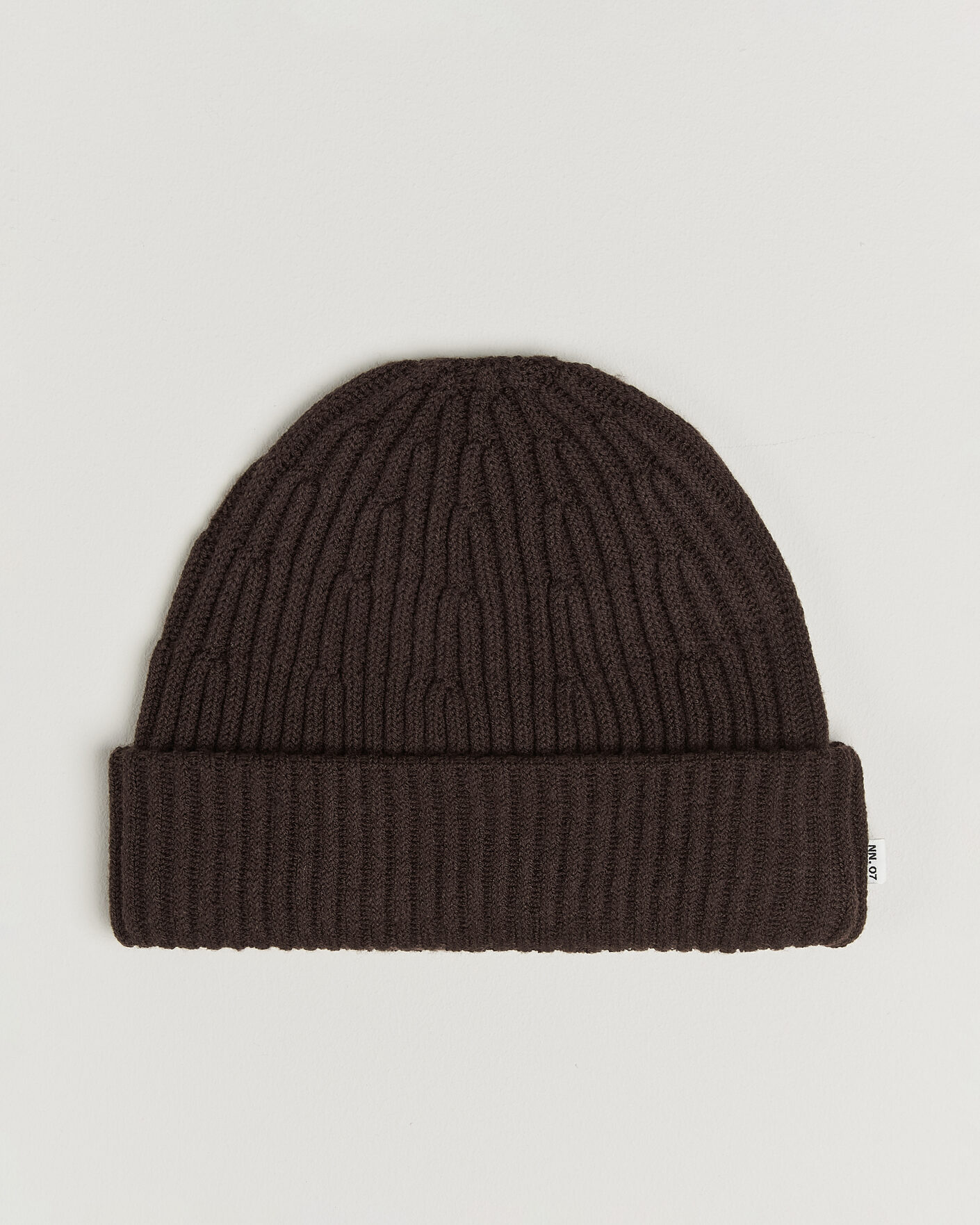 Heren | Mutsen | NN07 | Wool Rib Hat Deep Truffle