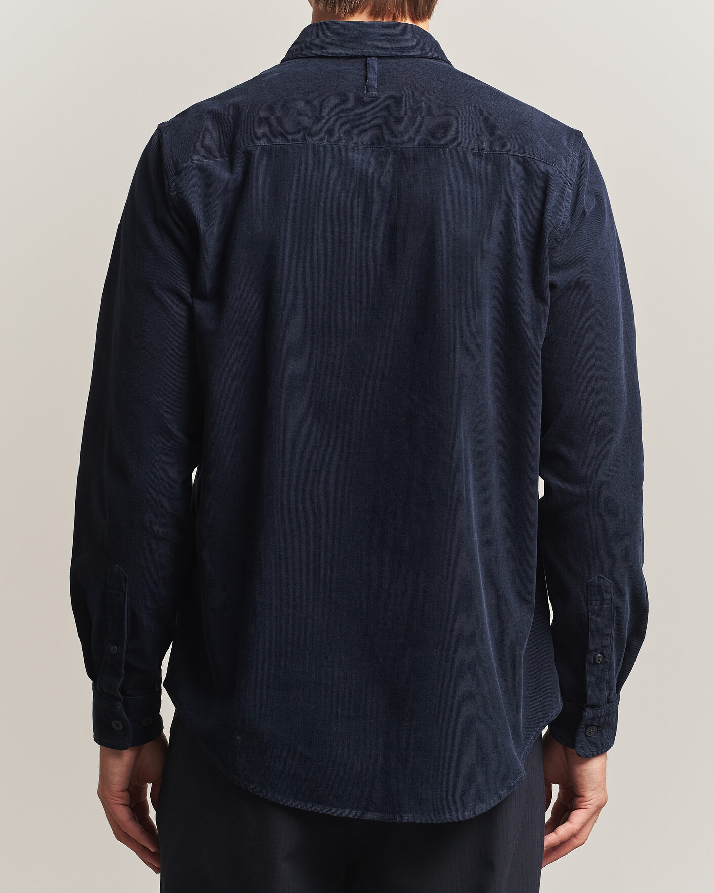 Heren | Overhemden | NN07 | Asher Baby Cord Shirt Navy Blue